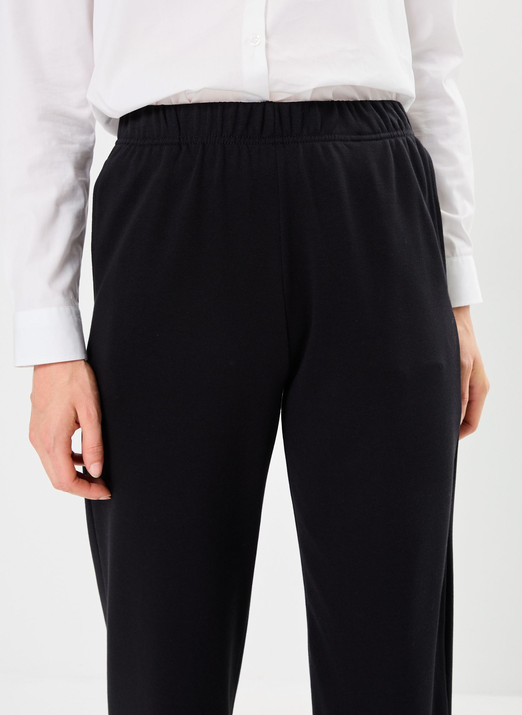 Trainingsbroeken Pcchilli Summer Hw Wide Pants Noos Bc dames zwart Pieces Trainingsbroeken Pcchilli Summer Hw Wide Pants Noos Bc dames zwart BLACK