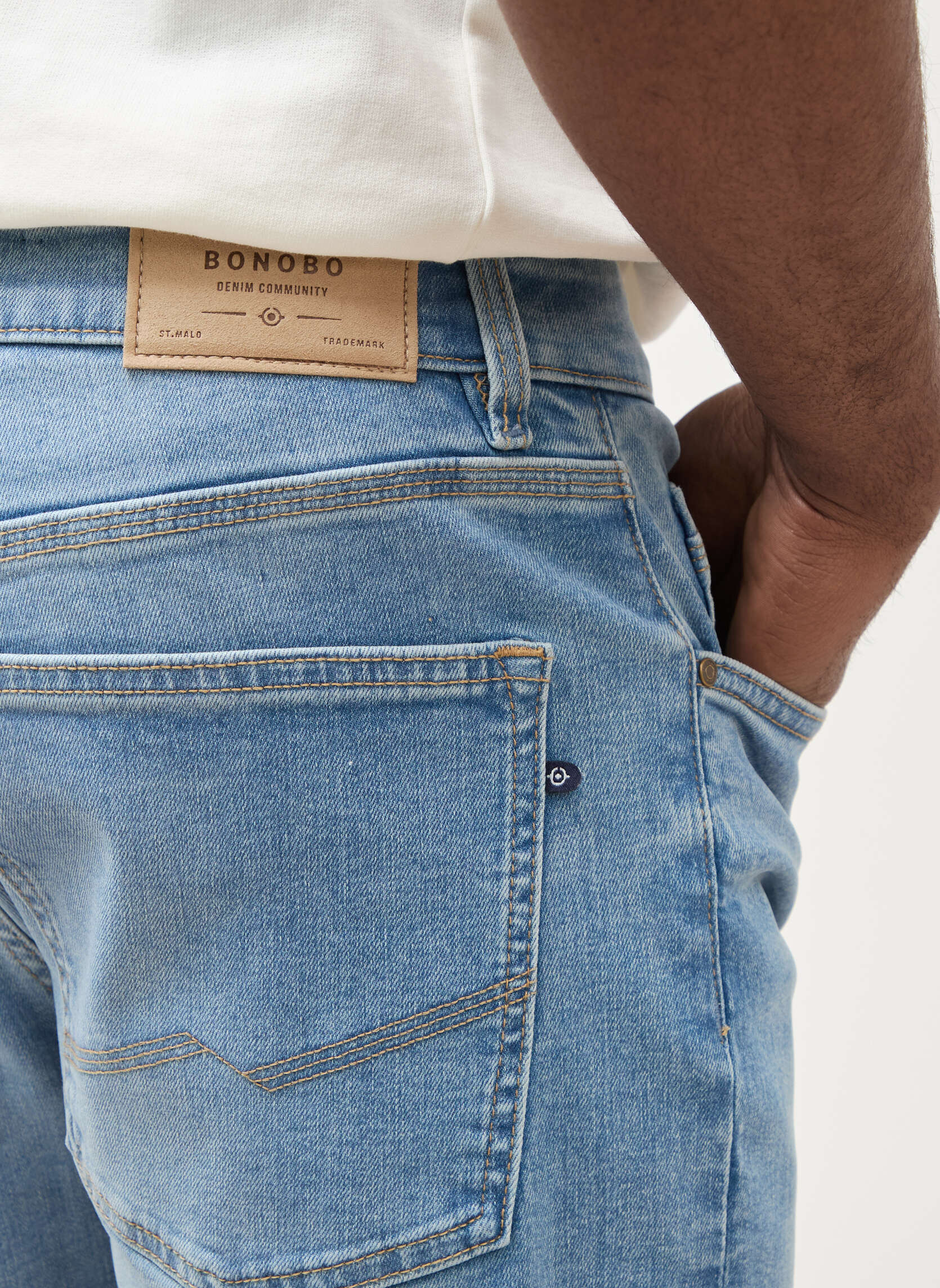 Jeans droit SOCHI-EAS232 homme bleu Bonobo Jeans droit SOCHI-EAS232 homme bleu Bleu