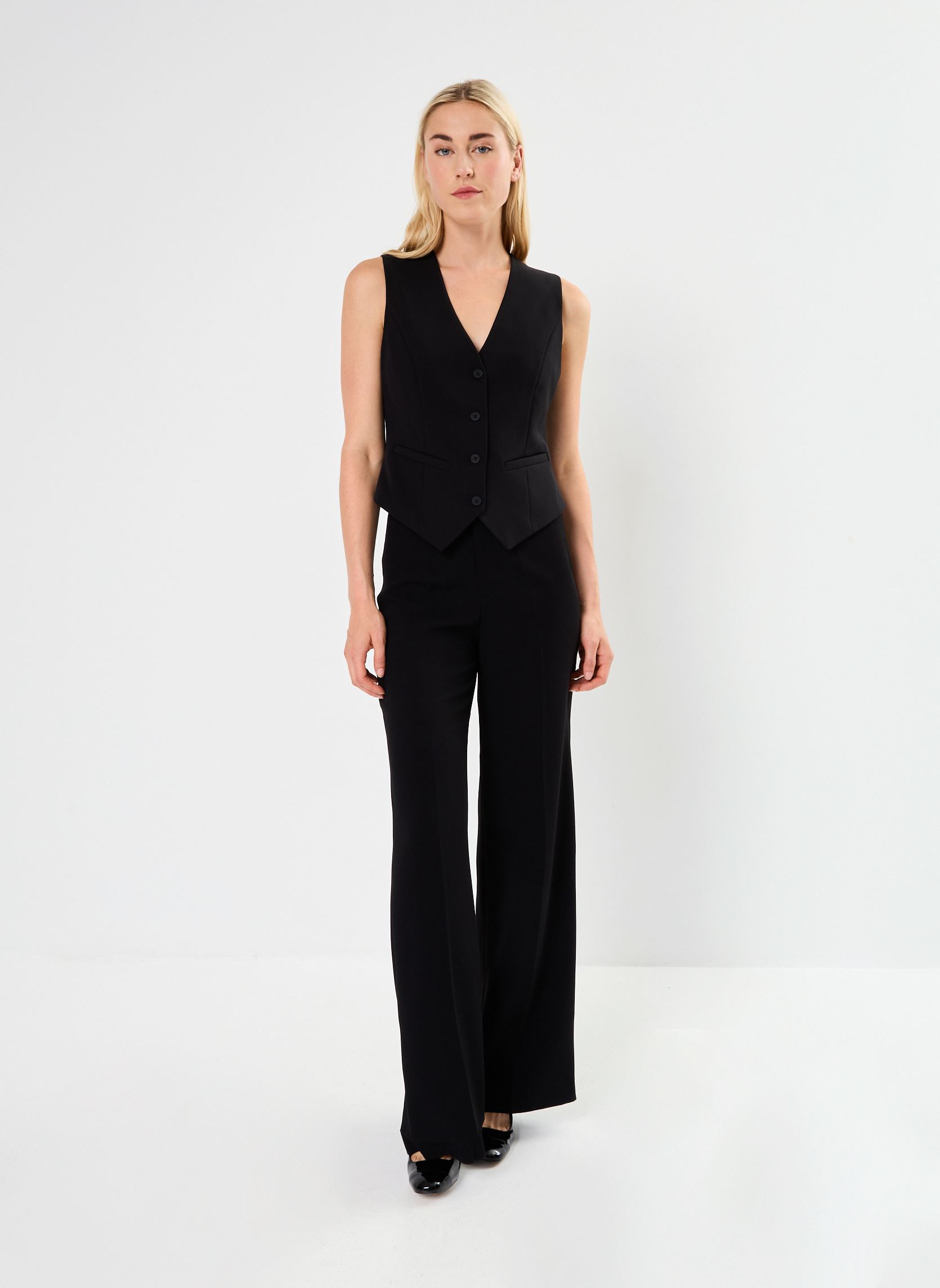 Vestes sans manches Pcbozzy Vest Noos Exp Bc femme noir Pieces Vestes sans manches Pcbozzy Vest Noos Exp Bc femme noir BLACK