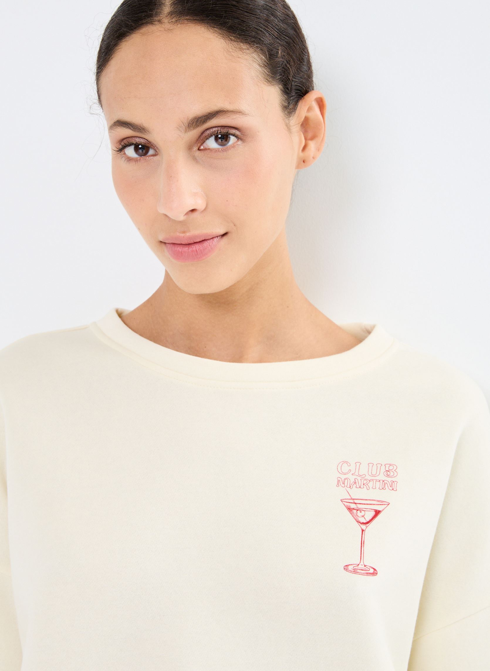 Sweatshirts Pcchilli Ls Print Sweat Noos Cp Bc damen weiß Pieces Sweatshirts Pcchilli Ls Print Sweat Noos Cp Bc damen weiß WHITE PEPPER