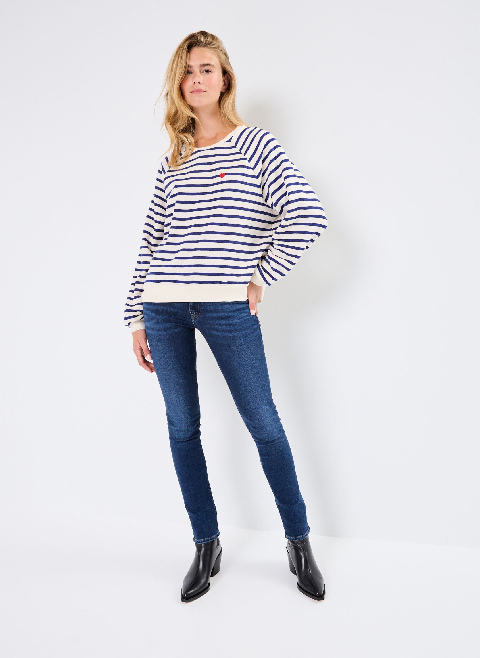 Sweatshirts Pcgreta Ls Emb Sweat Fc femme beige Pieces Sweatshirts Pcgreta Ls Emb Sweat Fc femme beige CLOUD DANCER