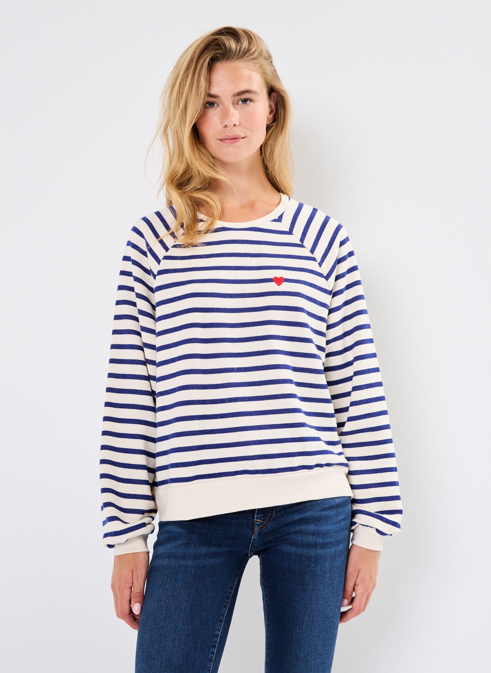 Sweatshirts Pcgreta Ls Emb Sweat Fc femme beige Pieces Sweatshirts Pcgreta Ls Emb Sweat Fc femme beige CLOUD DANCER