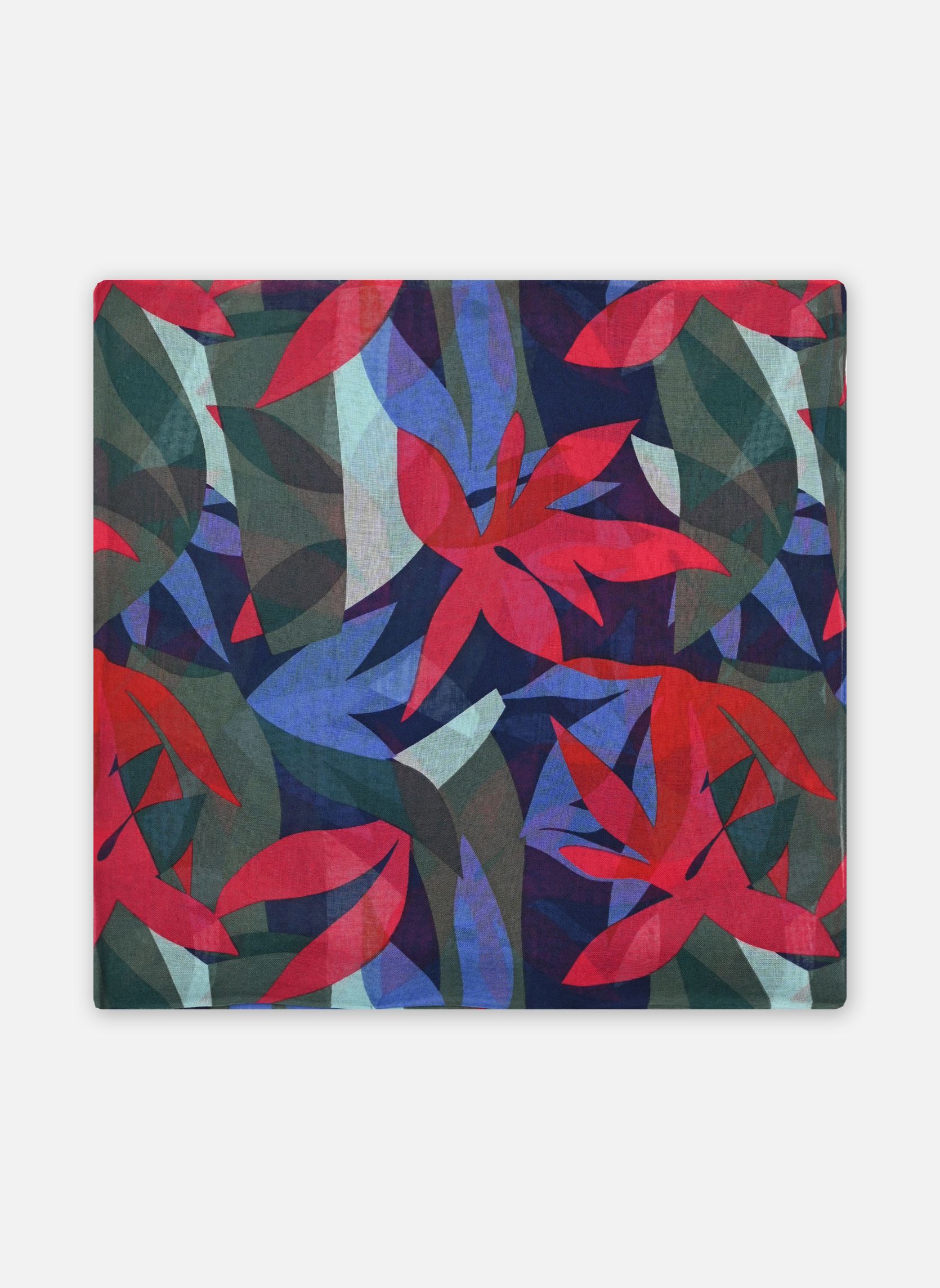 Foulard Long Multicolore Pour Femme - Motif Floral, Polyester, Neuf Avec étiquettes