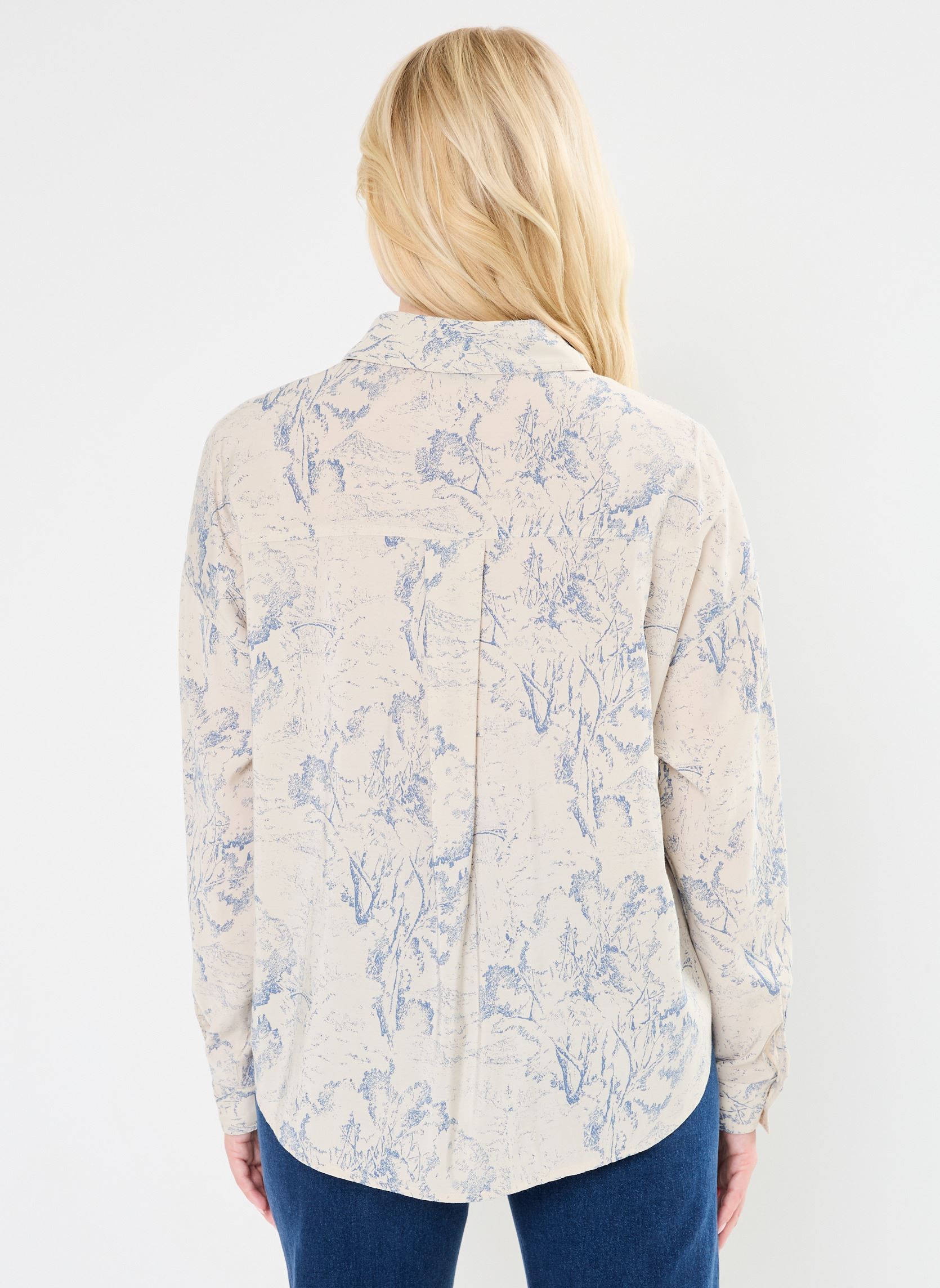 Langarm-Hemden Pcnier Ls Fold Up Shirt Bc damen weiß Pieces Langarm-Hemden Pcnier Ls Fold Up Shirt Bc damen weiß Peyote