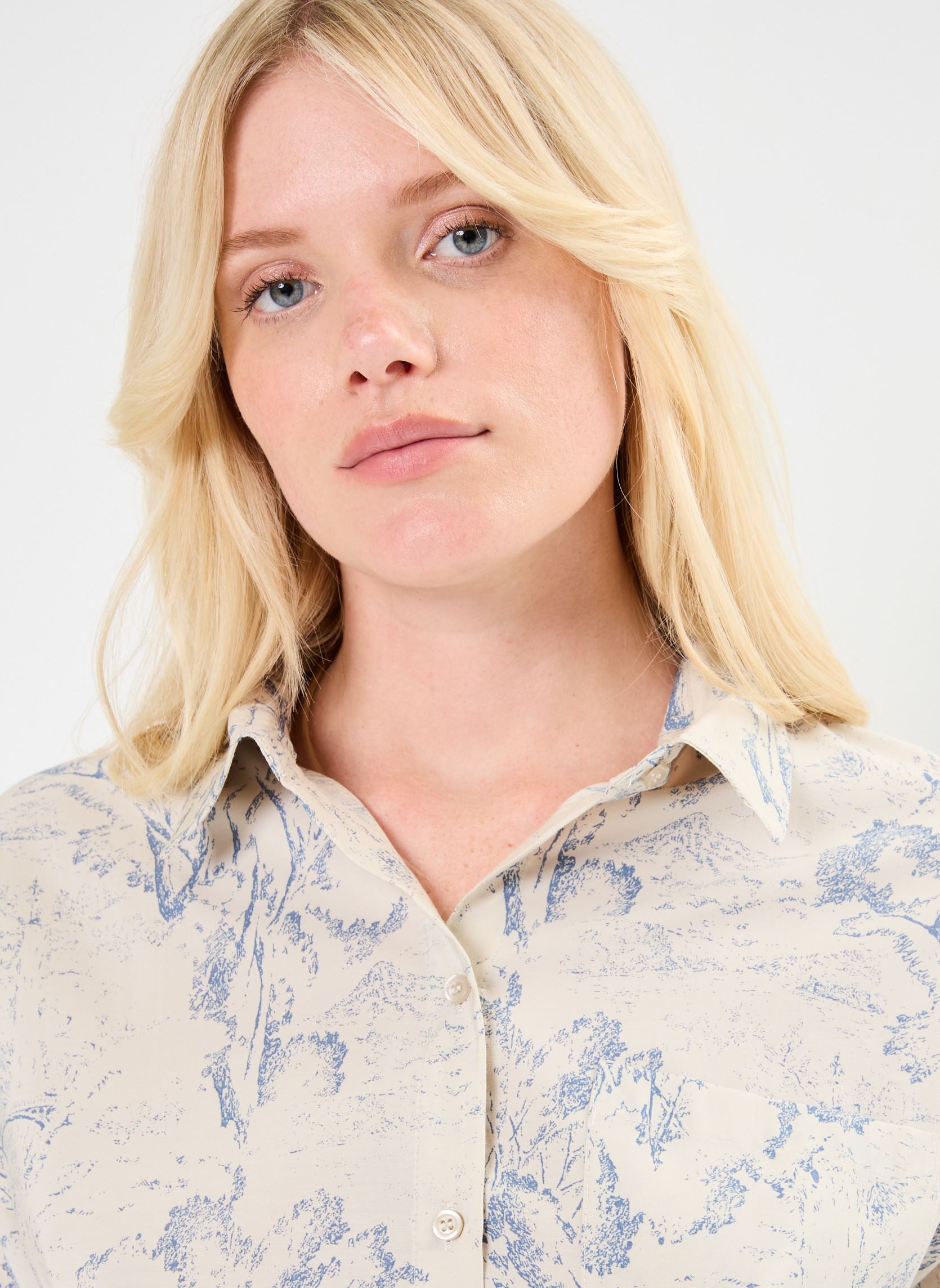 Langarm-Hemden Pcnier Ls Fold Up Shirt Bc damen weiß Pieces Langarm-Hemden Pcnier Ls Fold Up Shirt Bc damen weiß Peyote