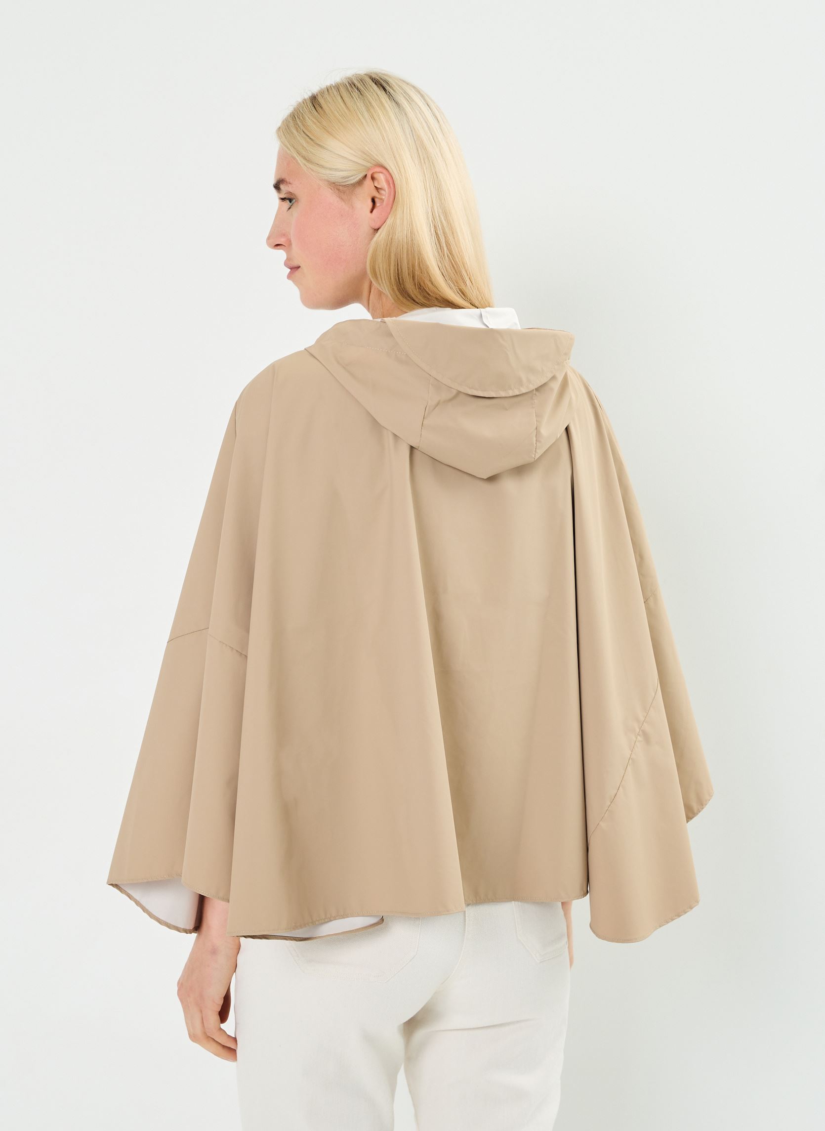 Ponchos et capes Pcnikka Poncho femme beige Pieces Ponchos et capes Pcnikka Poncho femme beige Silver Mink