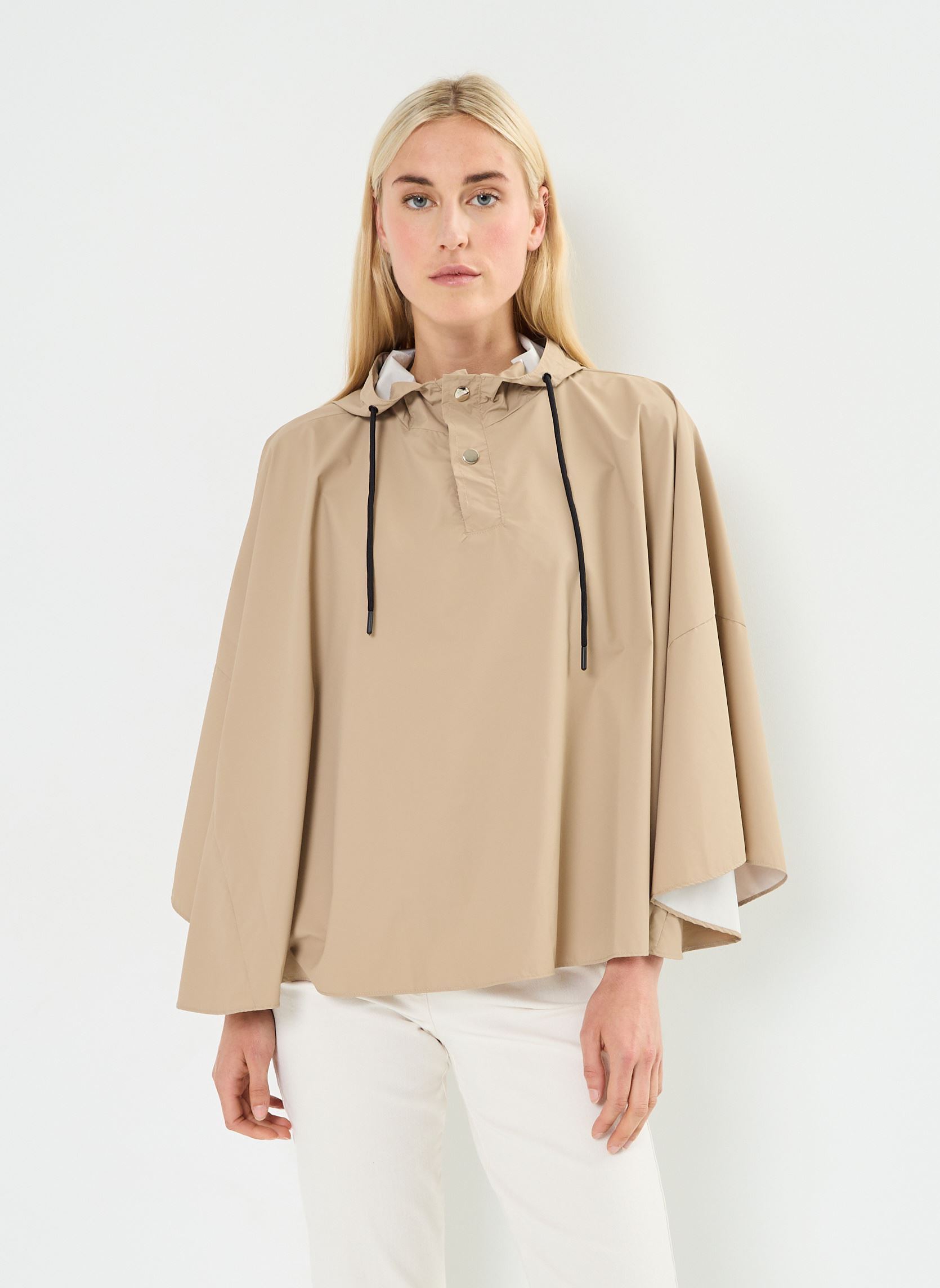 Poncho de pluie pour enfant garçon fille uni boutonné poncho épais