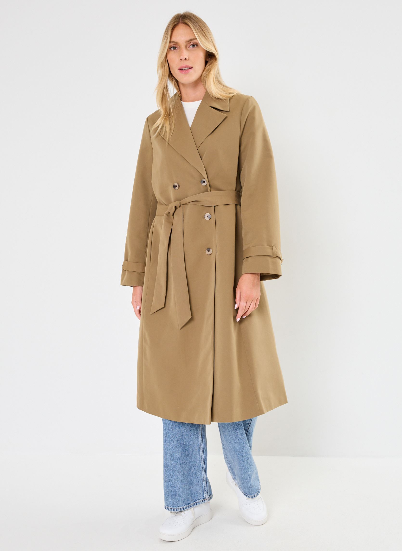 Trenchcoats Pcnova Trenchcoat damen braun Pieces Trenchcoats Pcnova Trenchcoat damen braun Lead Gray