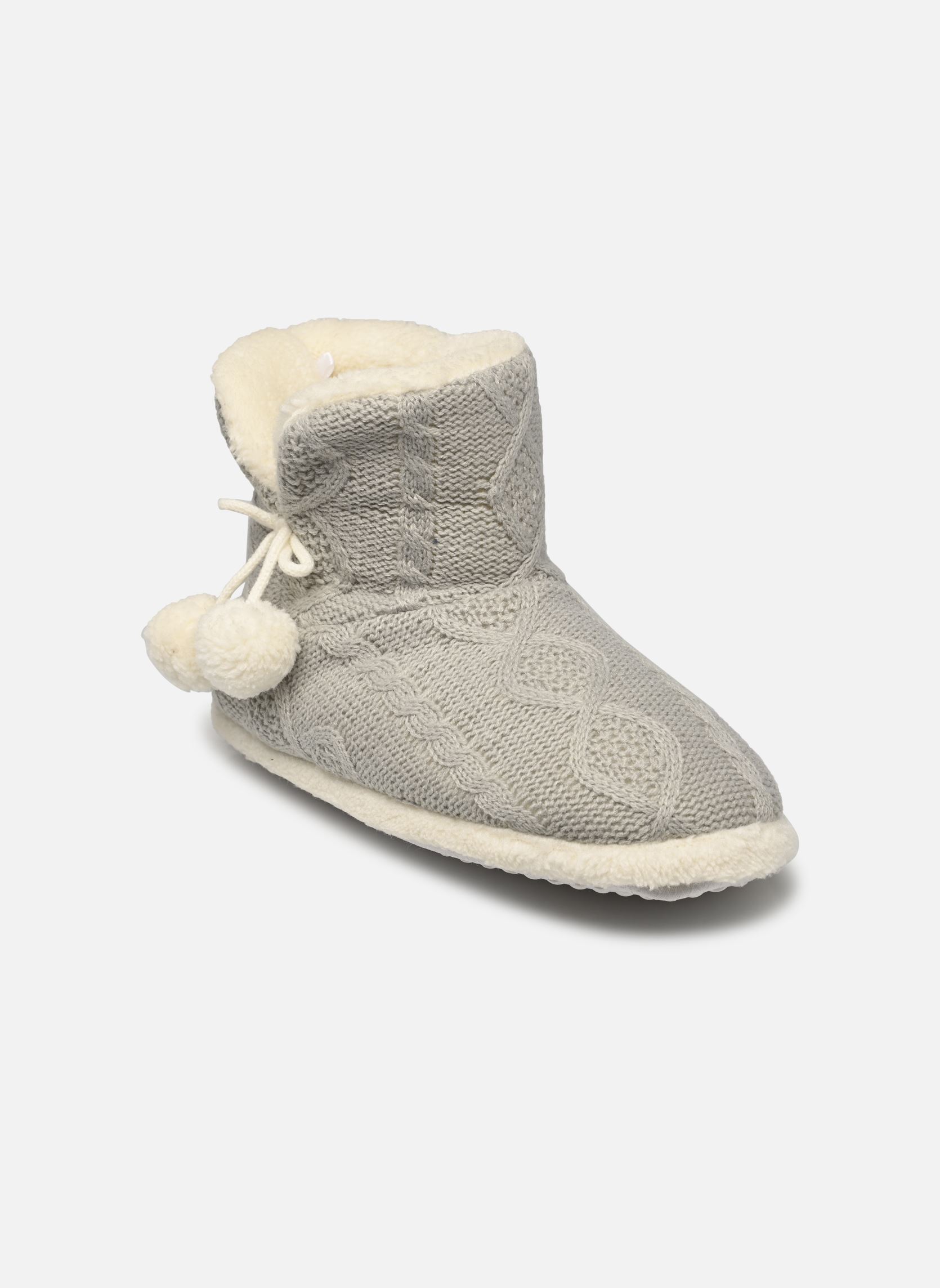 Chaussons montants Chaussons montant femme tricots et pompo femme gris Sarenza Wear Chaussons montants Chaussons montant femme tricots et pompo femme gris GRIS
