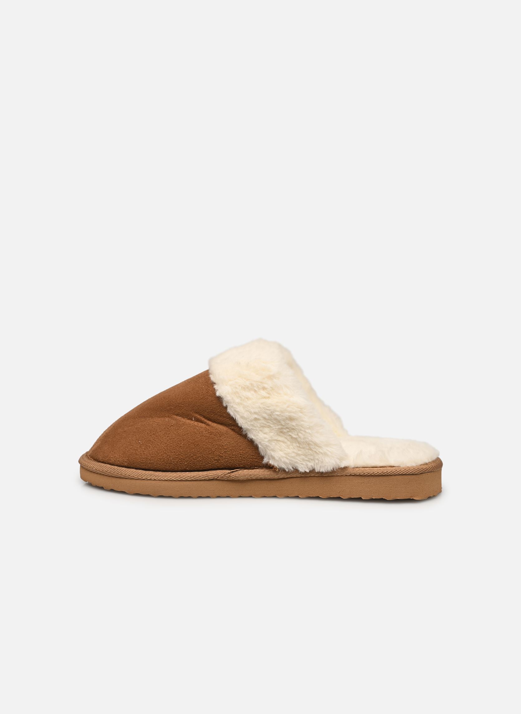 Pantuflas estilo mule Chaussons femme fourrure mujer marrón Sarenza Wear Pantuflas estilo mule Chaussons femme fourrure mujer marrón Camel