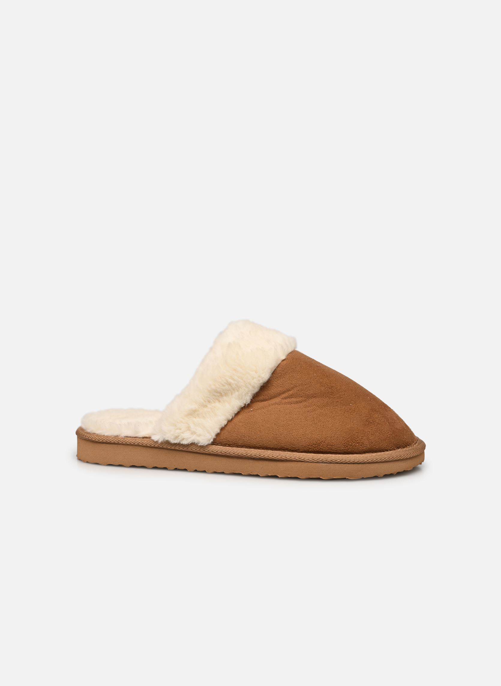 Pantuflas estilo mule Chaussons femme fourrure mujer marrón Sarenza Wear Pantuflas estilo mule Chaussons femme fourrure mujer marrón Camel