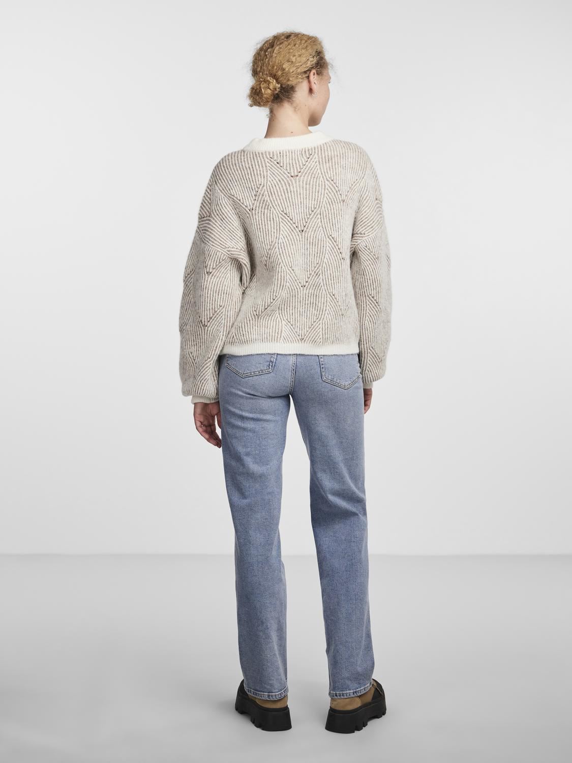 Jerseys Pcjenna Ls O-Neck Knit Noos Bc mujer beige Pieces Jerseys Pcjenna Ls O-Neck Knit Noos Bc mujer beige Whitecap Gray