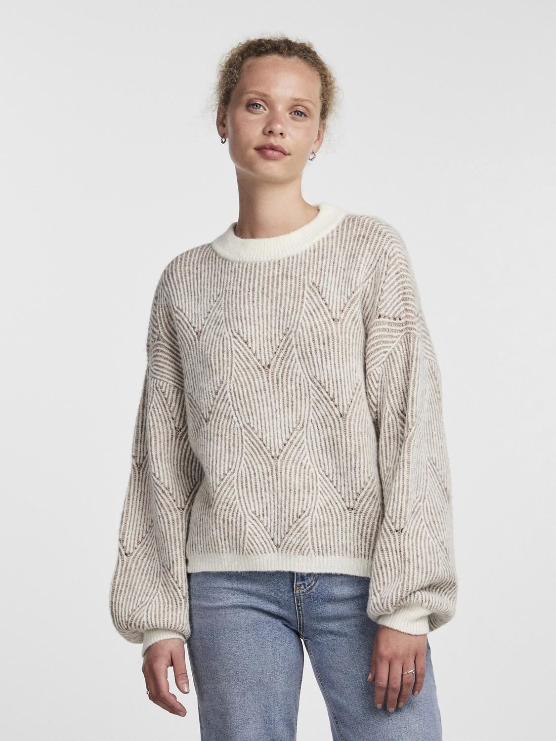 Jerseys Pcjenna Ls O-Neck Knit Noos Bc mujer beige Pieces Jerseys Pcjenna Ls O-Neck Knit Noos Bc mujer beige Whitecap Gray