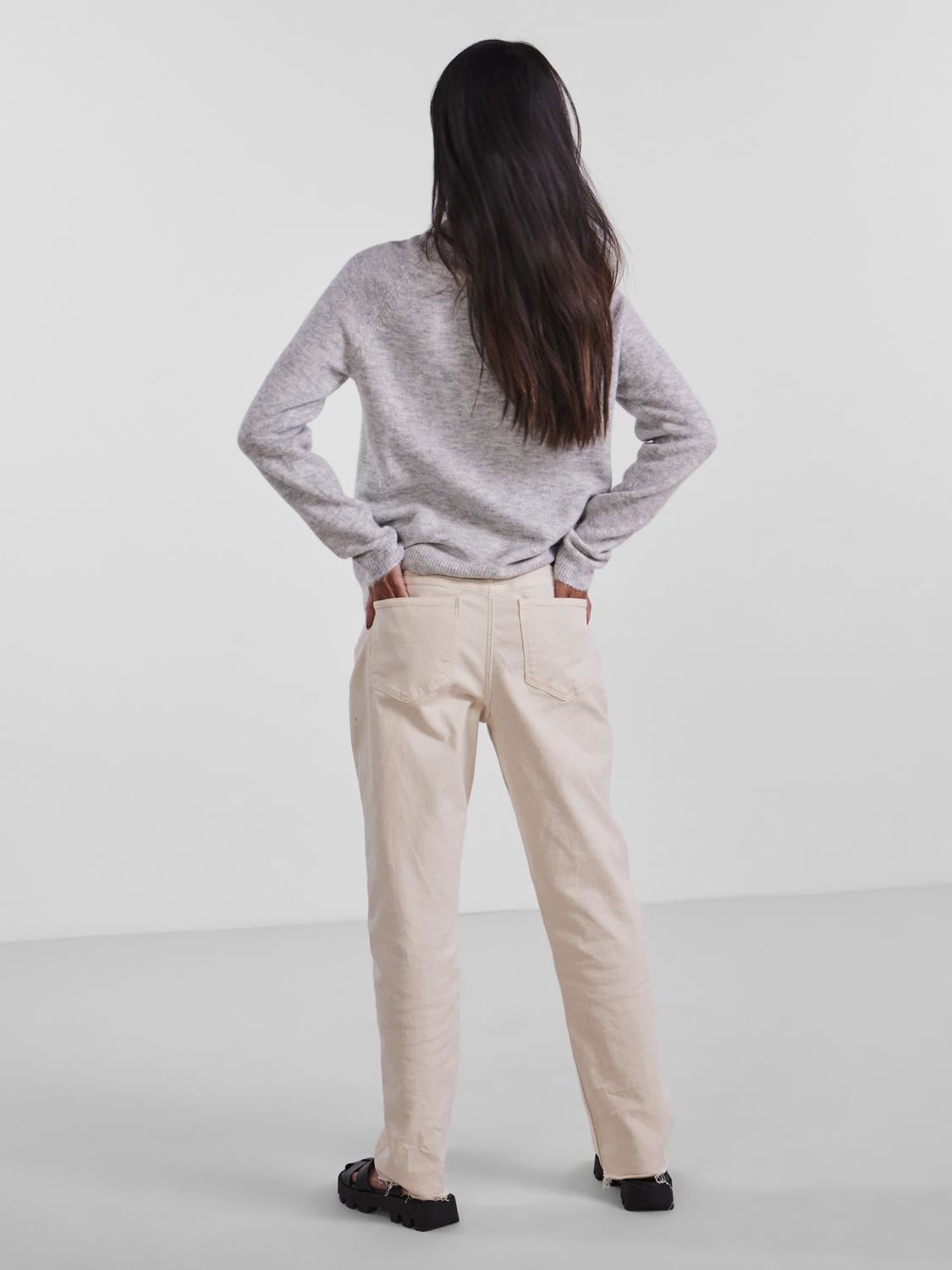 Pulls Pcjuliana Ls O-Neck Knit Noos Bc femme gris Pieces Pulls Pcjuliana Ls O-Neck Knit Noos Bc femme gris Light Grey Melange