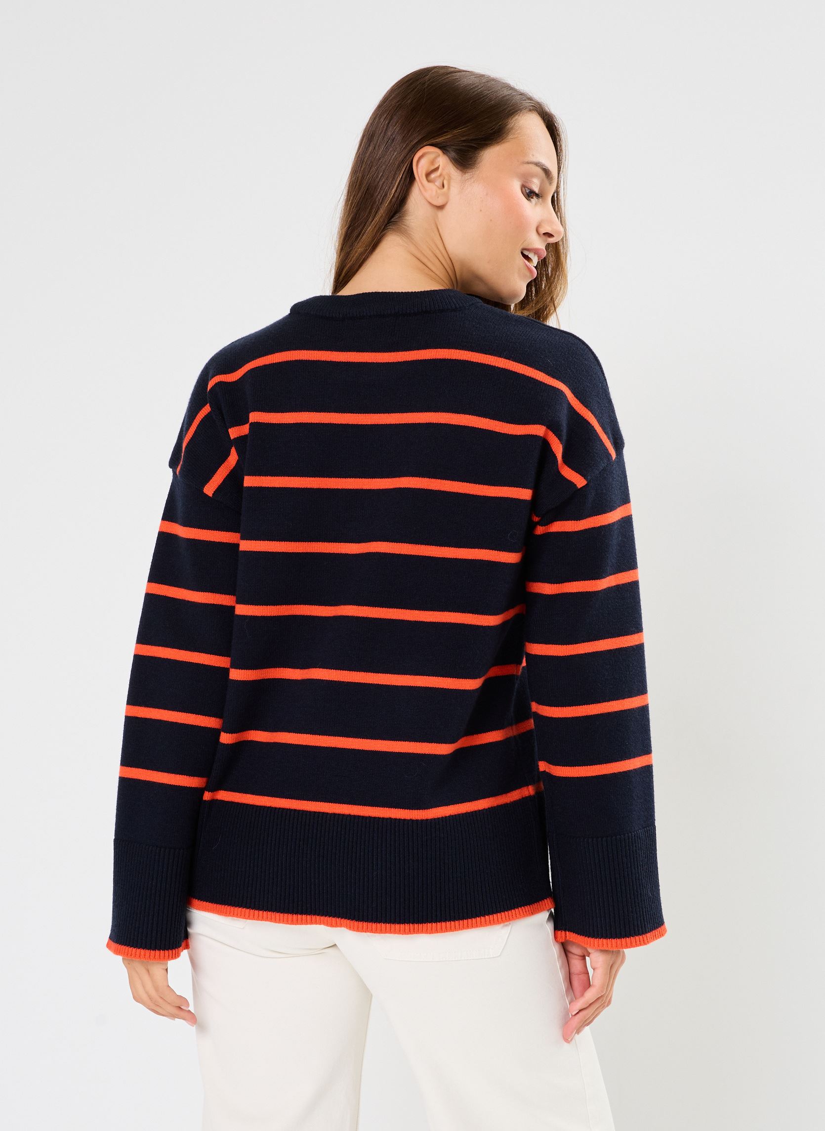 Maglioni Pcmathilde Ls O-Neck Knit Noos Bc donna blu Pieces Maglioni Pcmathilde Ls O-Neck Knit Noos Bc donna blu SKY CAPTAIN