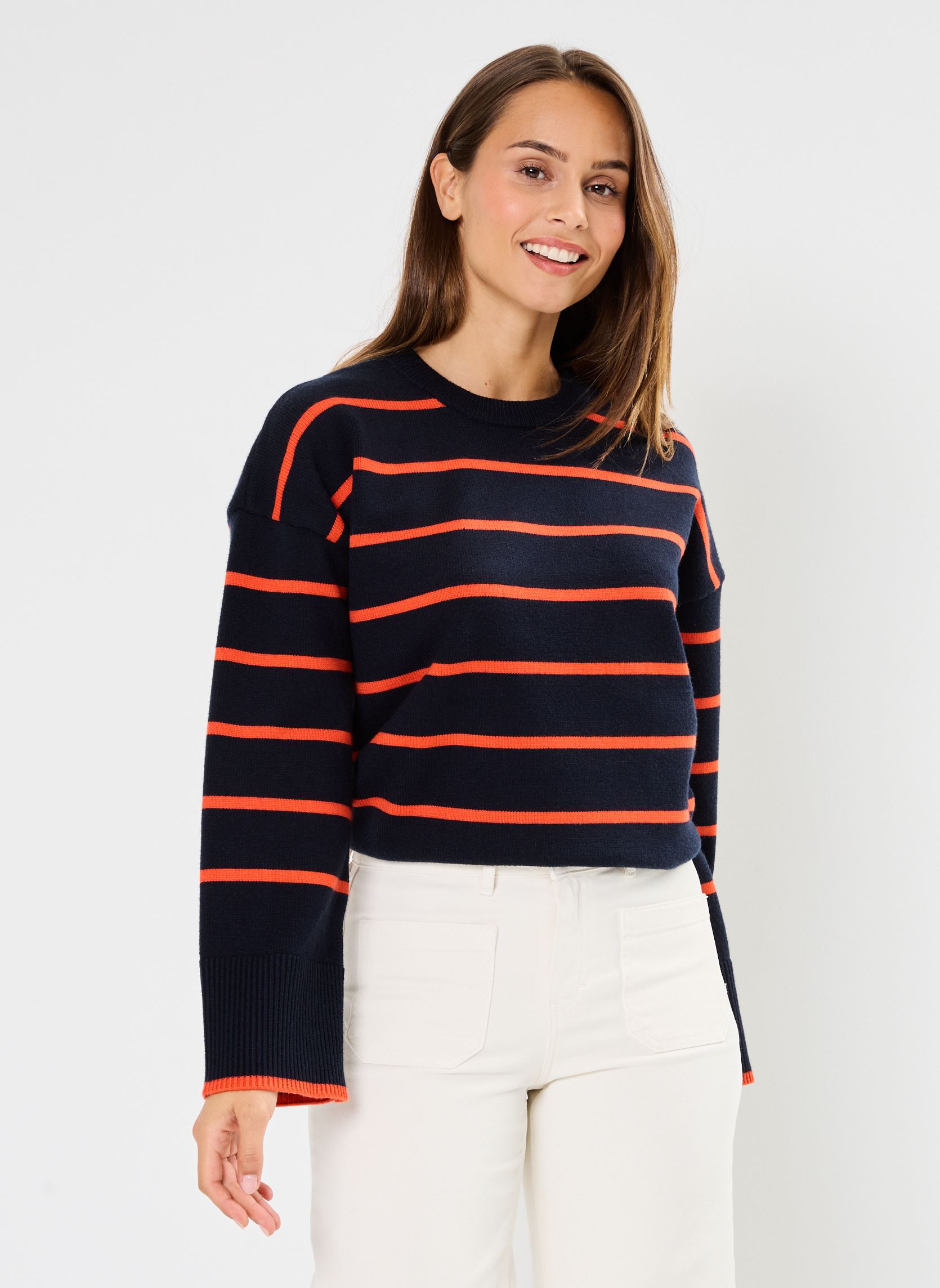 Maglioni Pcmathilde Ls O-Neck Knit Noos Bc donna blu Pieces Maglioni Pcmathilde Ls O-Neck Knit Noos Bc donna blu SKY CAPTAIN