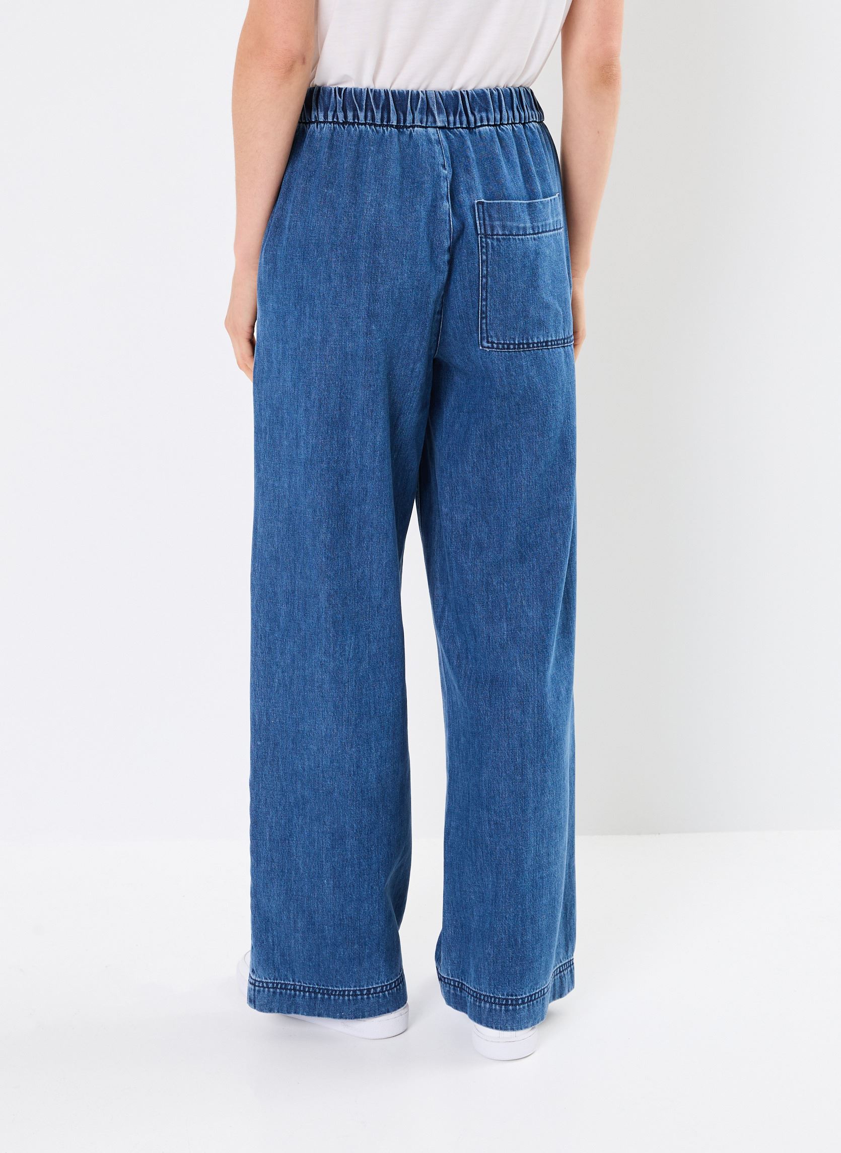 Wijde jeans / Flared Jeans Pcnira Mw Loose Denim Pant dames blauw Pieces Wijde jeans / Flared Jeans Pcnira Mw Loose Denim Pant dames blauw Medium Blue Denim