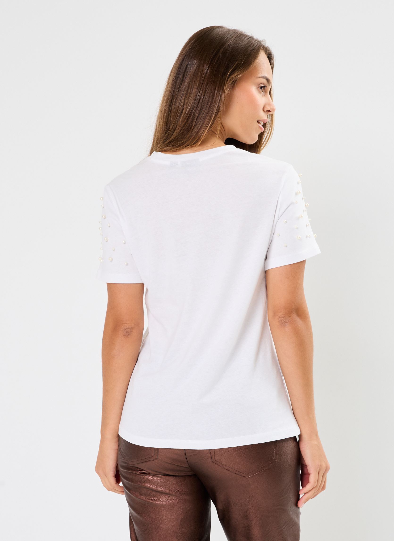 Tee-shirts manches courtes Pcrine Ss Printed T-Shirt Bc femme blanc Pieces Tee-shirts manches courtes Pcrine Ss Printed T-Shirt Bc femme blanc BRIGHT WHITE