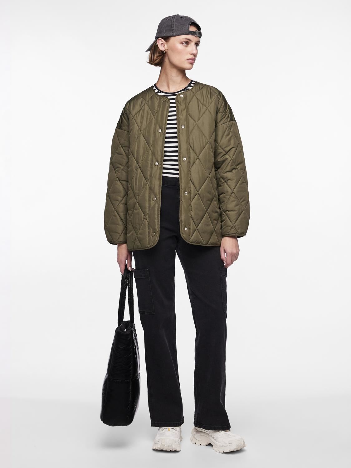 Piumini Pcstella Quilted Jacket Noos Bc donna verde Pieces Piumini Pcstella Quilted Jacket Noos Bc donna verde Kalamata