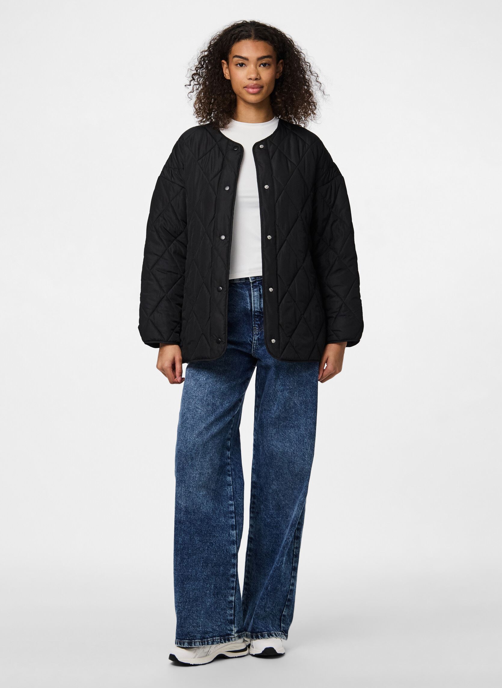 Doudounes Pcstella Quilted Jacket Noos Bc femme noir Pieces Doudounes Pcstella Quilted Jacket Noos Bc femme noir Black