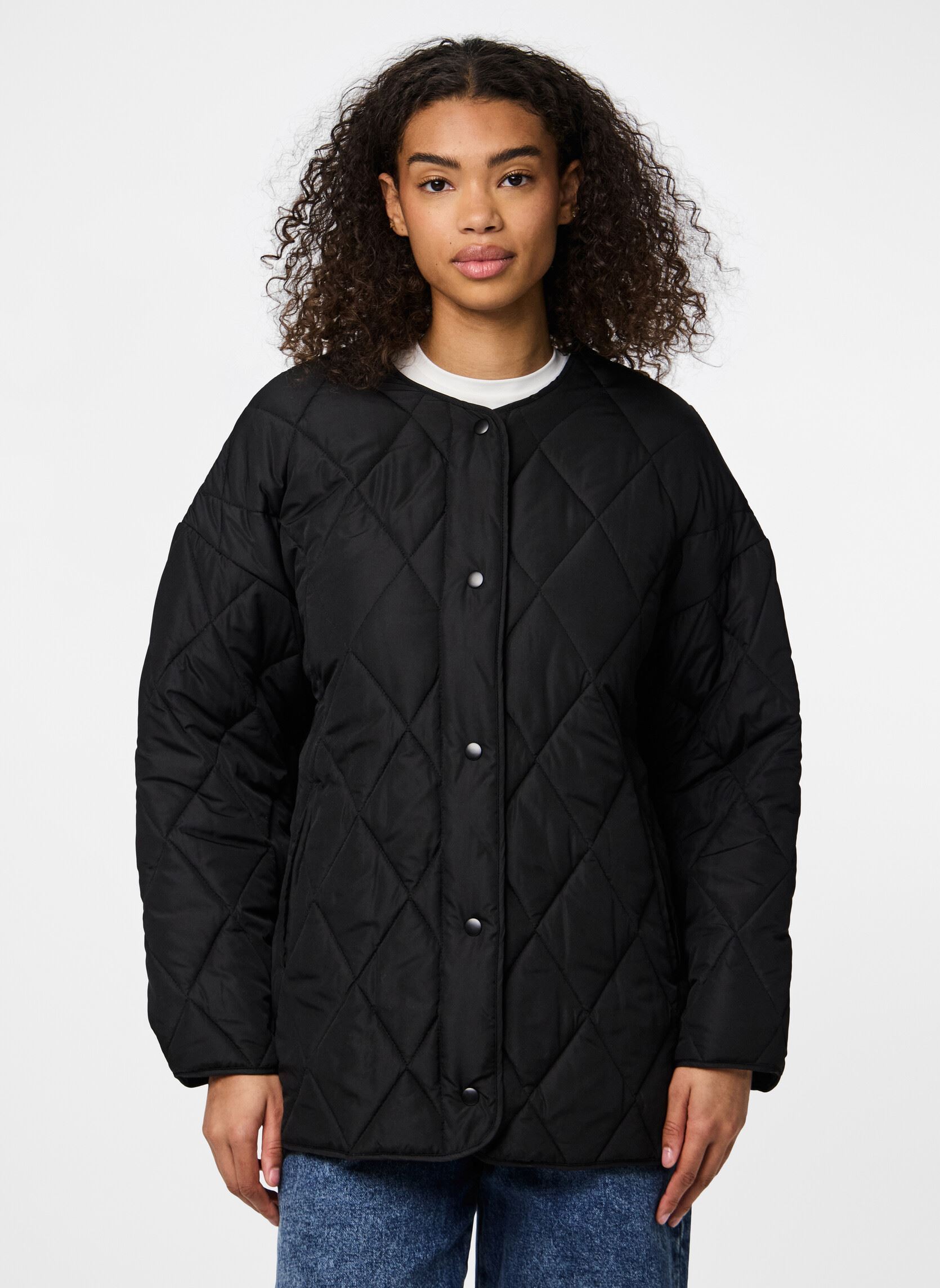 Doudounes Pcstella Quilted Jacket Noos Bc femme noir Pieces Doudounes Pcstella Quilted Jacket Noos Bc femme noir Black