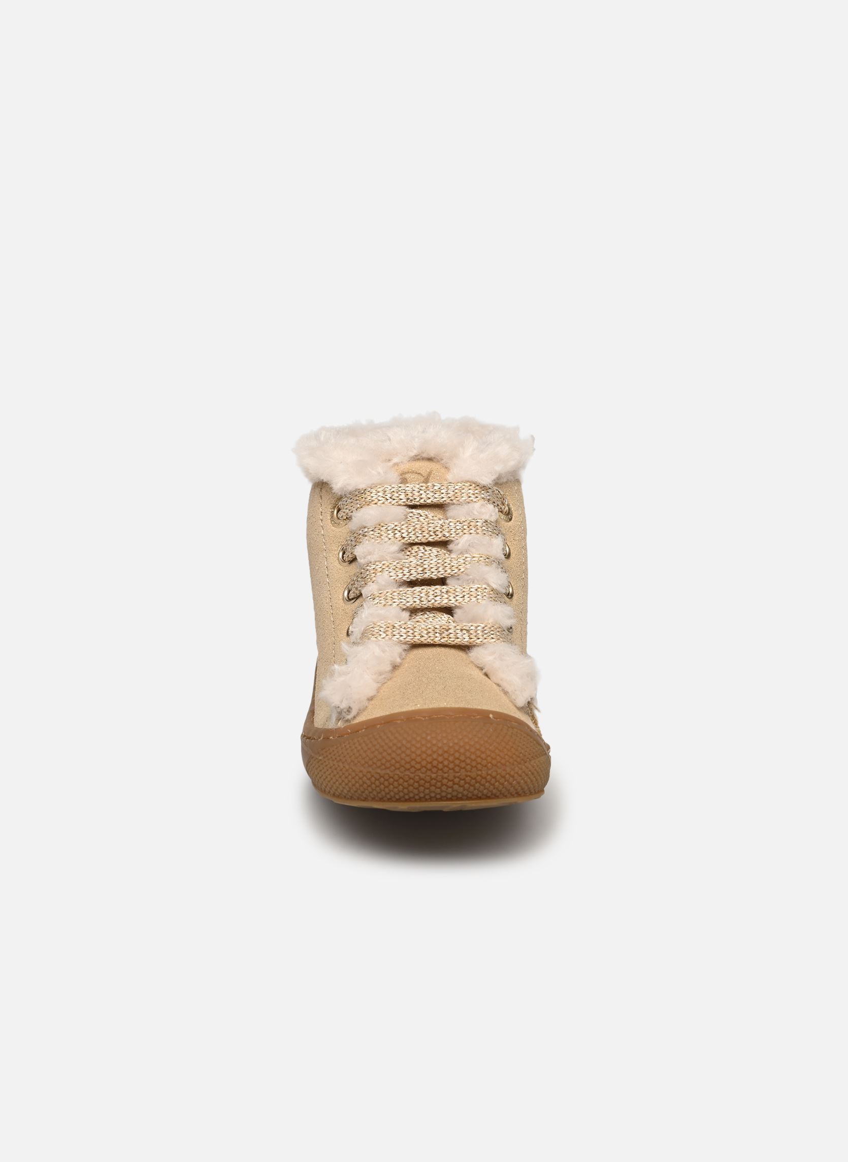 Bottes Lallit fille beige Naturino Bottes Lallit fille beige SUEDE GLITTER/FUR LIN WOOL PLA