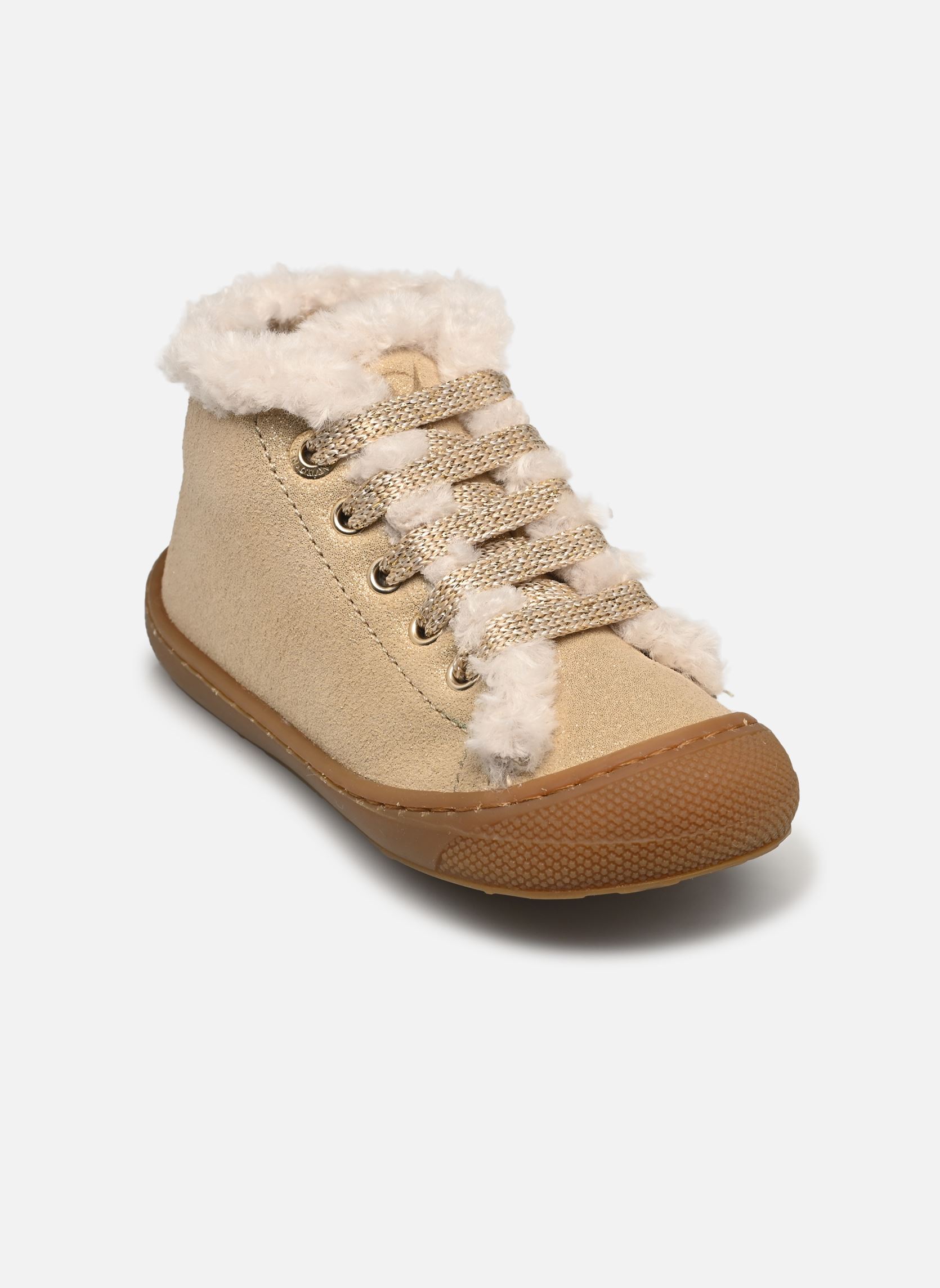 Bottes Lallit fille beige Naturino Bottes Lallit fille beige SUEDE GLITTER/FUR LIN WOOL PLA