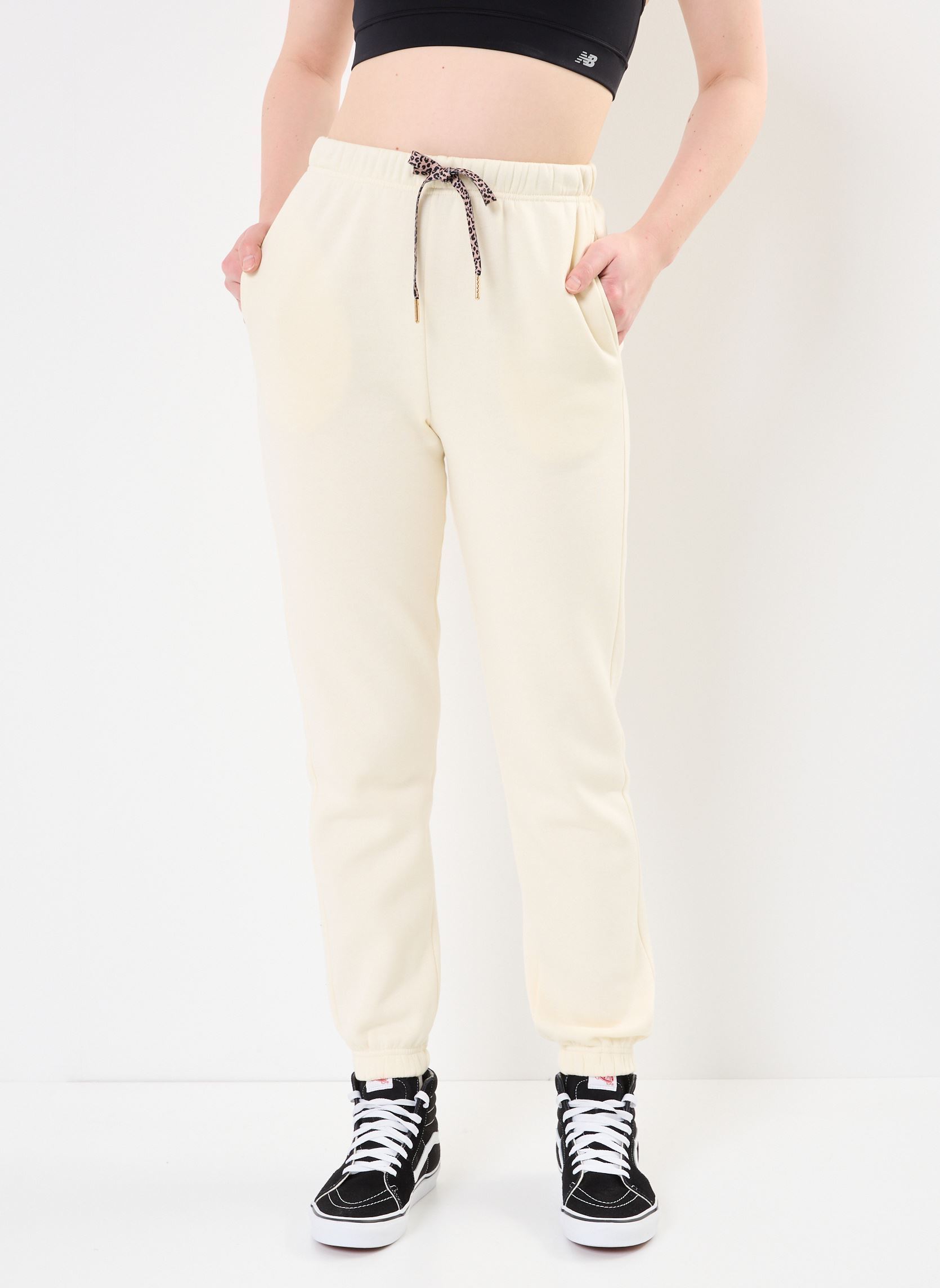 Pantaloni da jogging Pcchilli Hw Iconic Sweat Pants Bc Fc donna bianco Pieces Pantaloni da jogging Pcchilli Hw Iconic Sweat Pants Bc Fc donna bianco WHITE PEPPER