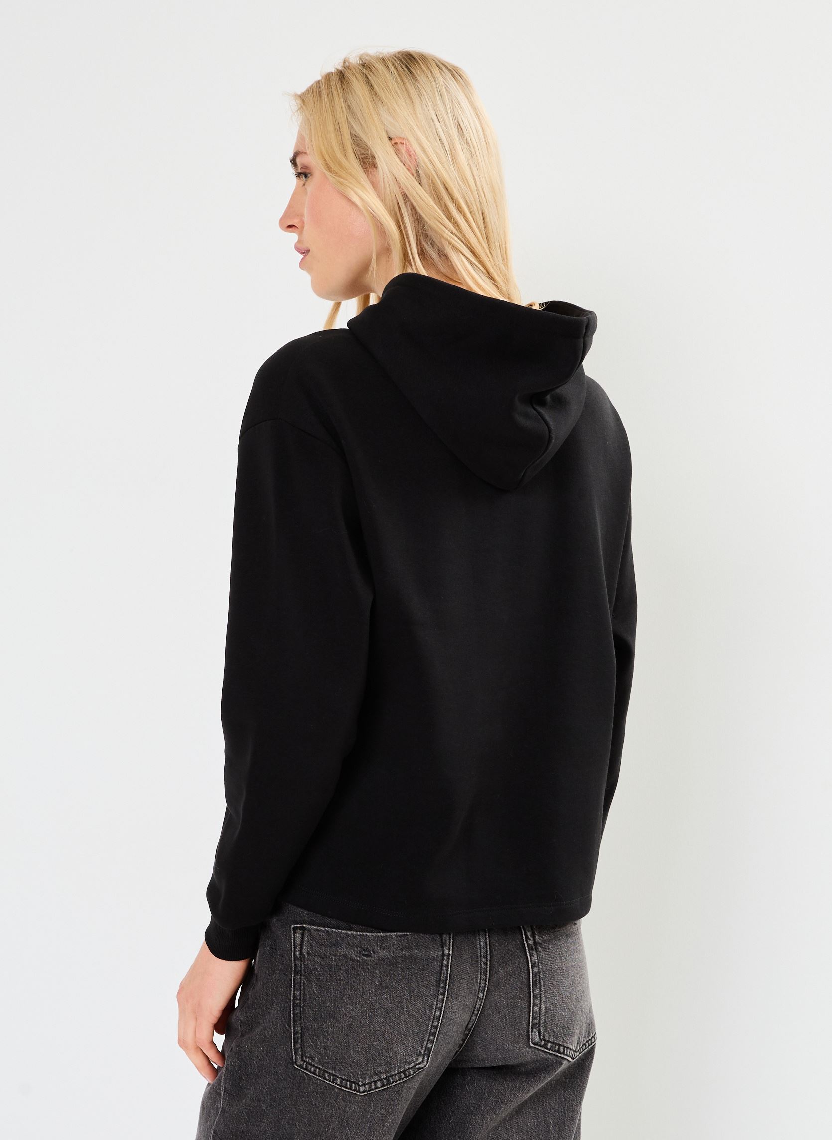 Kapuzenpullover Pcchilli Ls Iconic Hoodie Bc damen schwarz Pieces Kapuzenpullover Pcchilli Ls Iconic Hoodie Bc damen schwarz Black