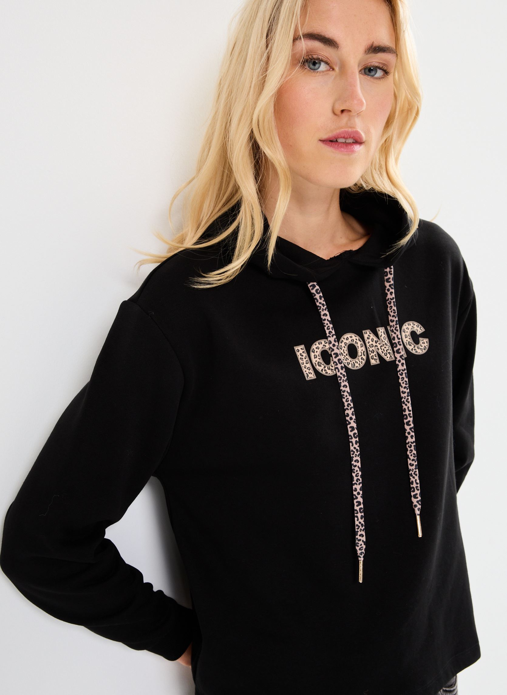 Kapuzenpullover Pcchilli Ls Iconic Hoodie Bc damen schwarz Pieces Kapuzenpullover Pcchilli Ls Iconic Hoodie Bc damen schwarz Black