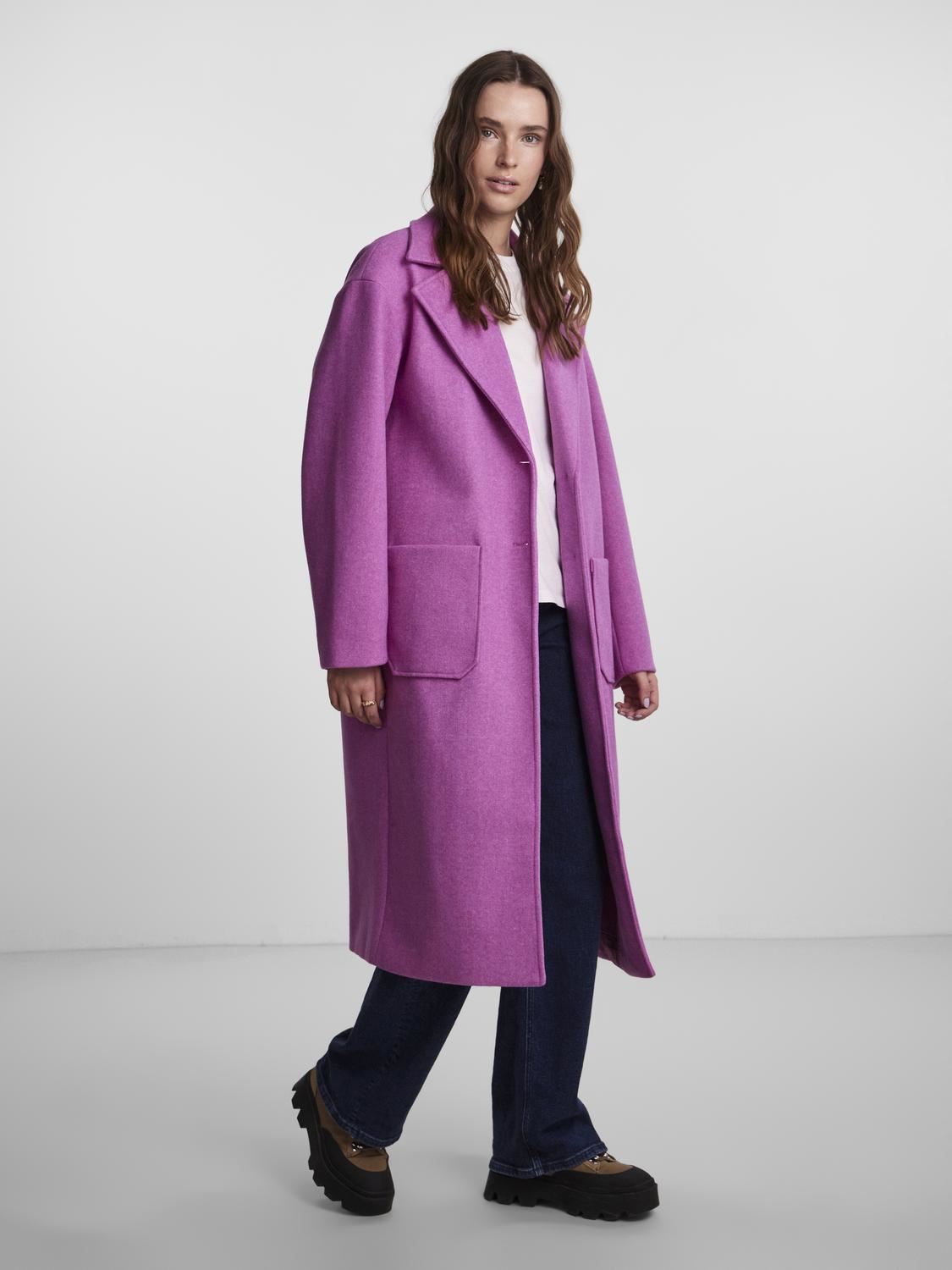 Mäntel Pcjili Long Coat Bc damen rosa Pieces Mäntel Pcjili Long Coat Bc damen rosa Festival Fuchsia