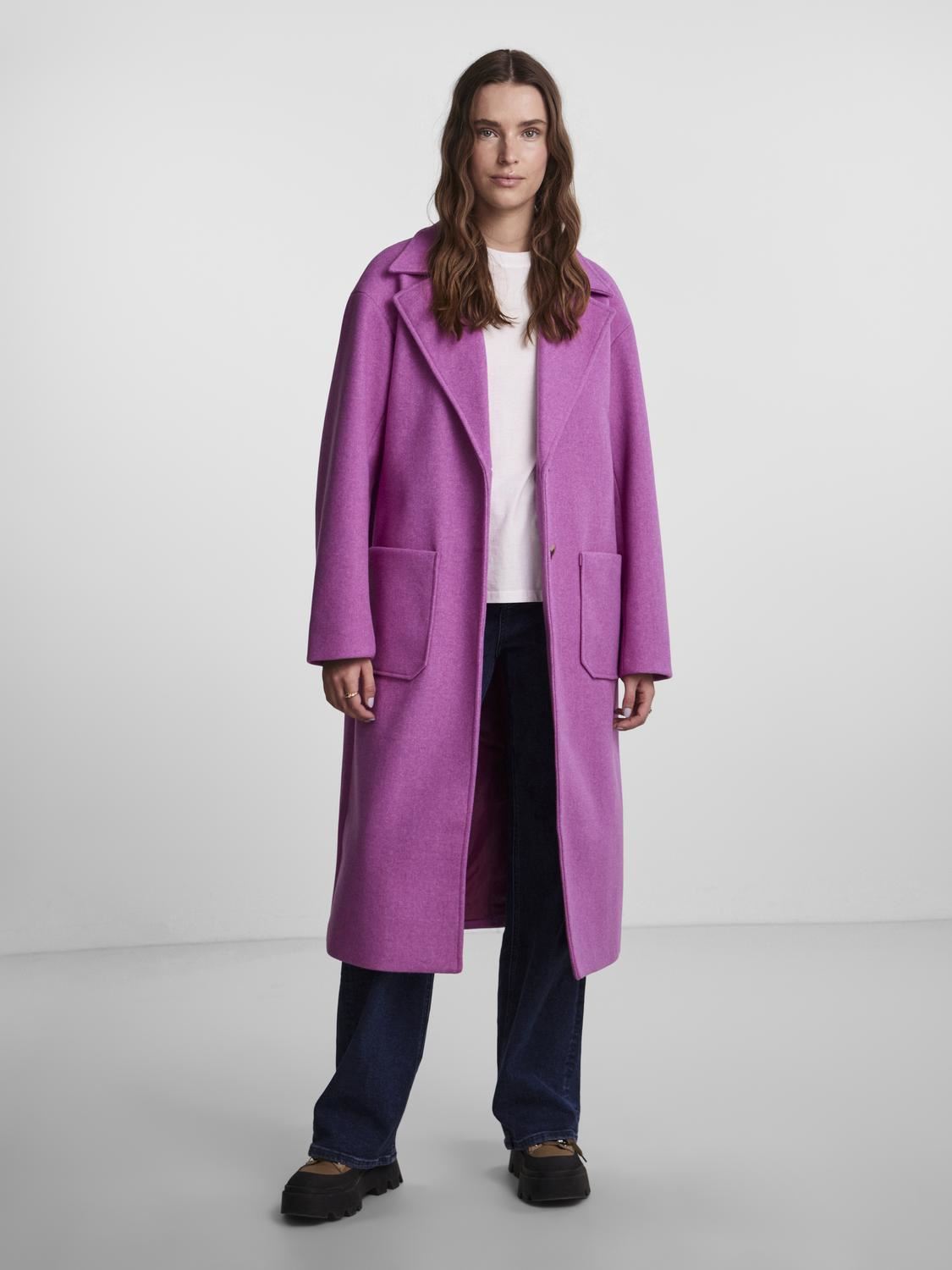 Mäntel Pcjili Long Coat Bc damen rosa Pieces Mäntel Pcjili Long Coat Bc damen rosa Festival Fuchsia