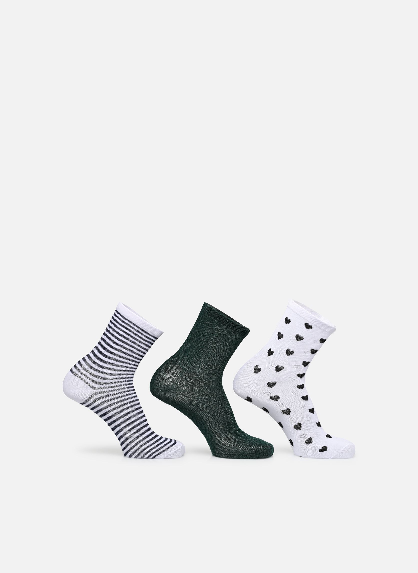 Socken Pcjopi Glitter Socks Box 3-Pack damen grün Pieces Socken Pcjopi Glitter Socks Box 3-Pack damen grün Trekking Green