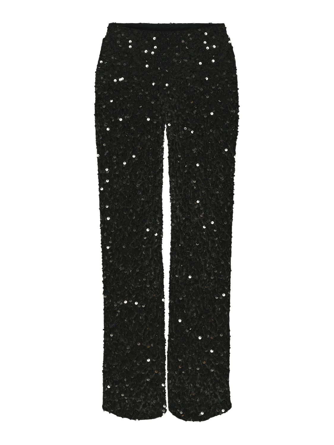 Straight Leg Hosen Pckam Hw Wide Pant Bc damen schwarz Pieces Straight Leg Hosen Pckam Hw Wide Pant Bc damen schwarz BLACK