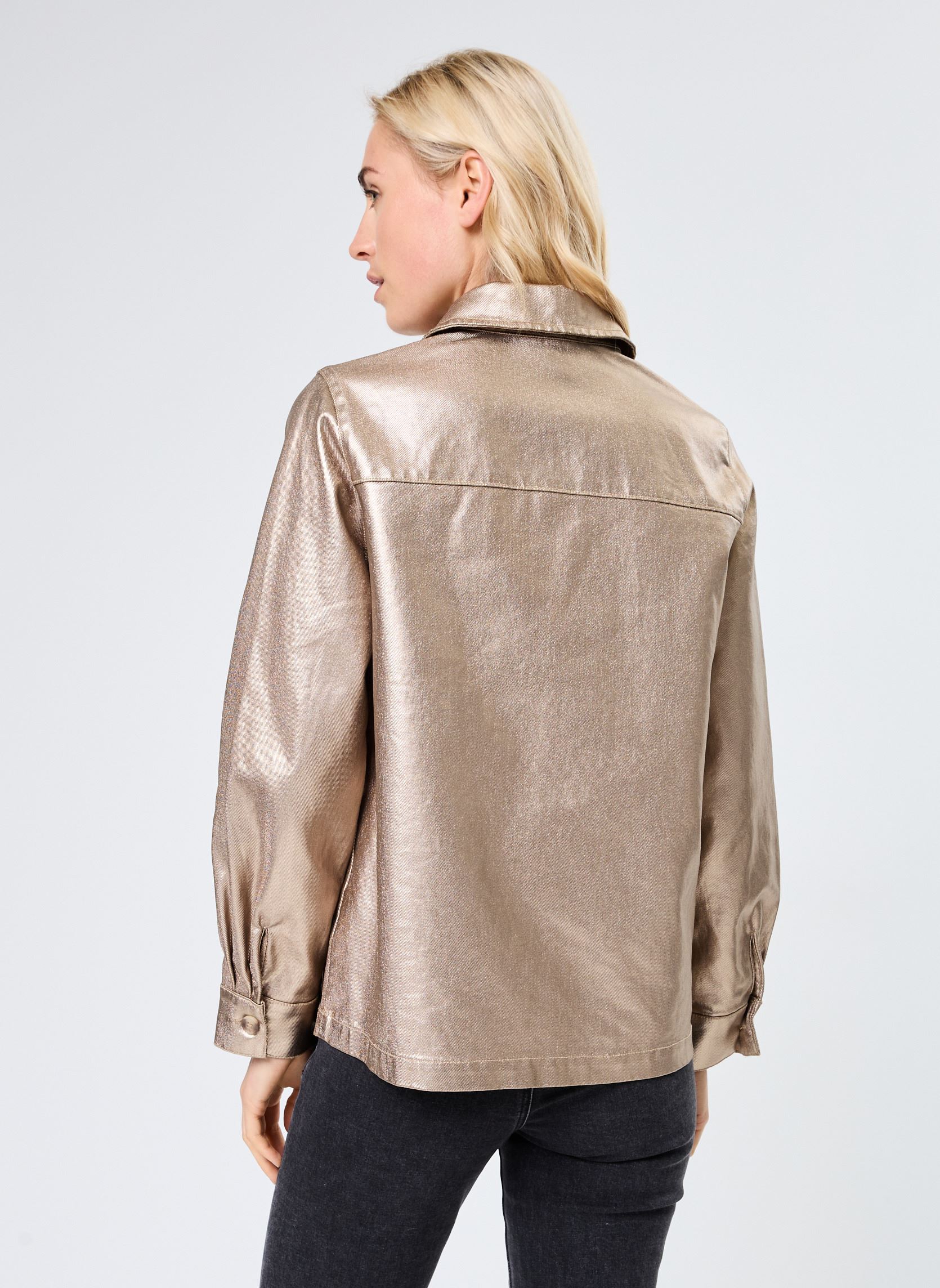 Jacken Pcnabia Ls Jacket Fc damen gold und bronze Pieces Jacken Pcnabia Ls Jacket Fc damen gold und bronze Gold Colour