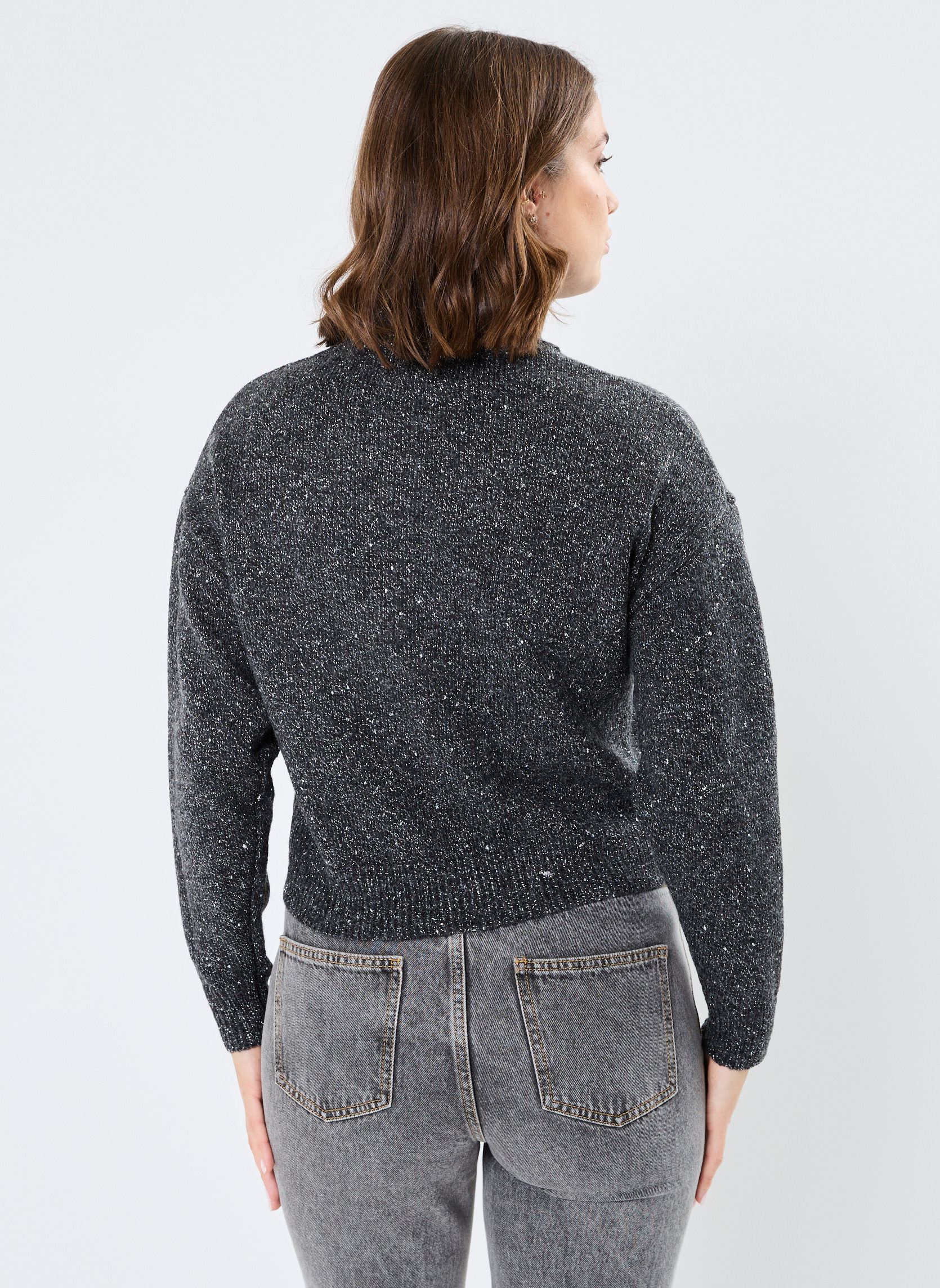 Pulls Pcnalima Ls High Neck Pullover Bc femme gris Pieces Pulls Pcnalima Ls High Neck Pullover Bc femme gris DARK GREY MELANGE