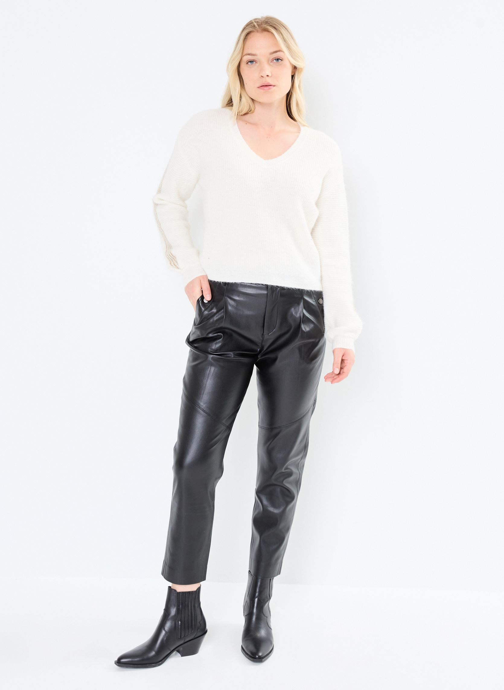 Pullover Pcnibe Ls Knit Pullover Fc Bc damen weiß Pieces Pullover Pcnibe Ls Knit Pullover Fc Bc damen weiß Cloud Dancer