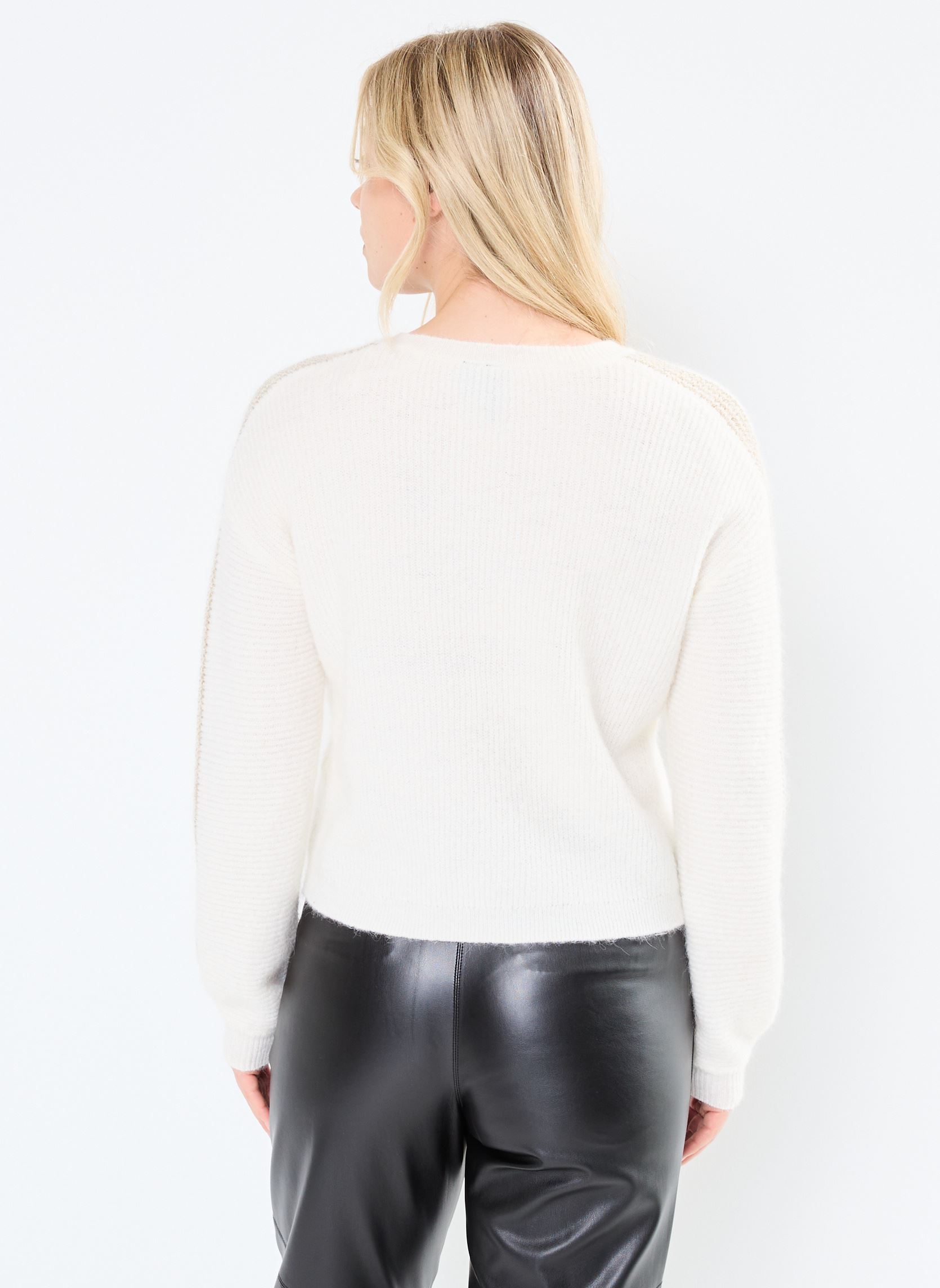 Pullover Pcnibe Ls Knit Pullover Fc Bc damen weiß Pieces Pullover Pcnibe Ls Knit Pullover Fc Bc damen weiß Cloud Dancer