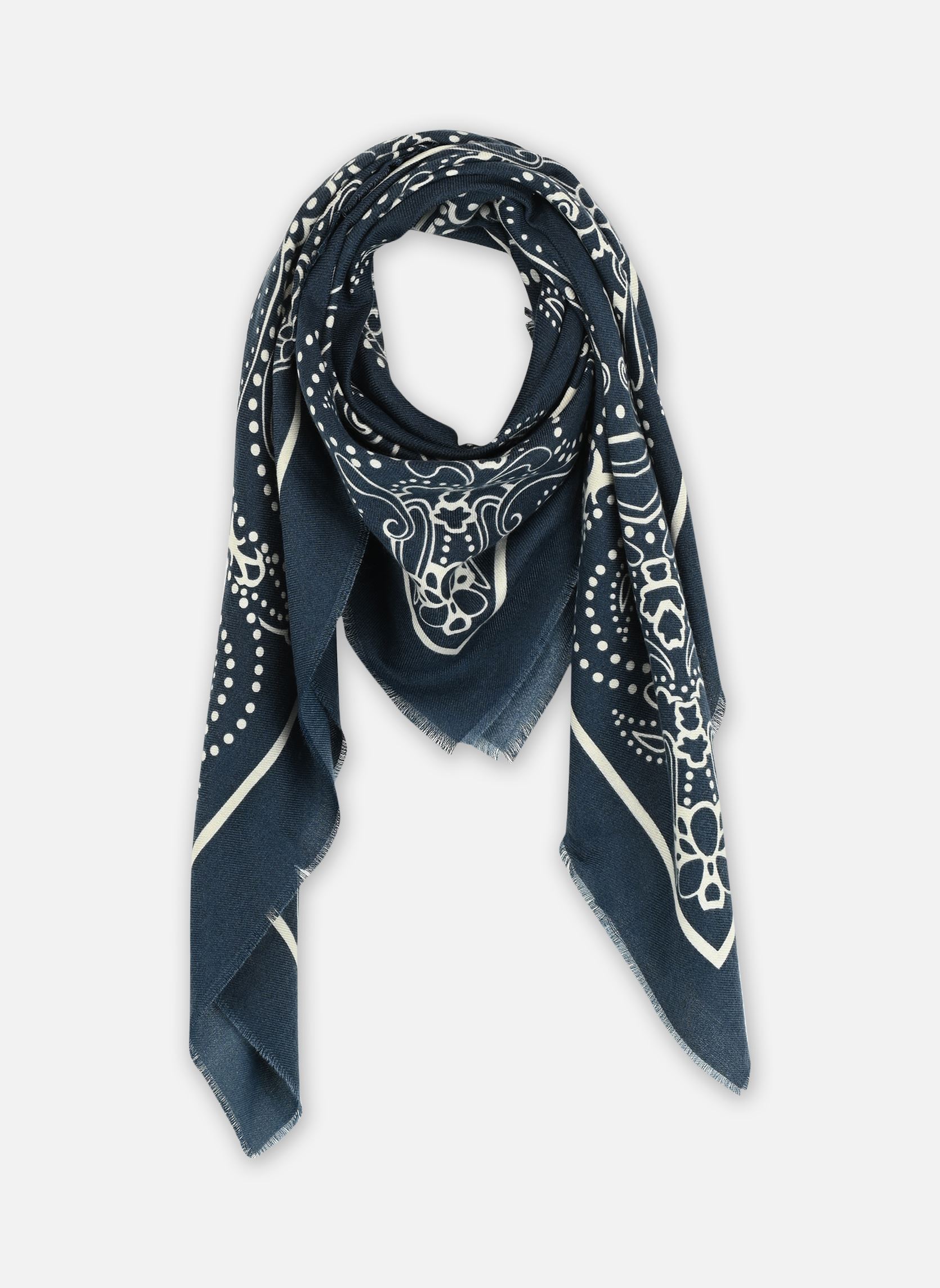 Schals Pcnira Square Scarf Fc Bc damen blau Pieces Schals Pcnira Square Scarf Fc Bc damen blau Sky captain