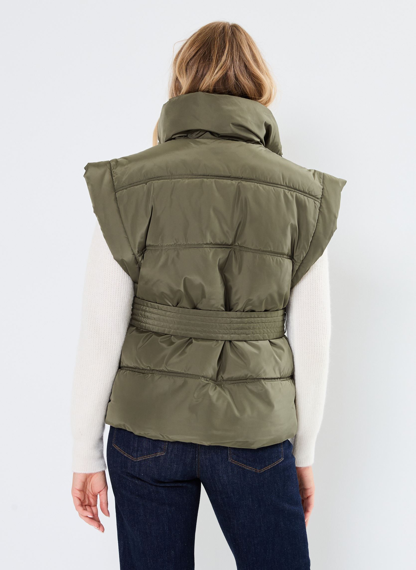 Doudounes sans manches Pcnoora Vest femme vert Pieces Doudounes sans manches Pcnoora Vest femme vert Forest Night