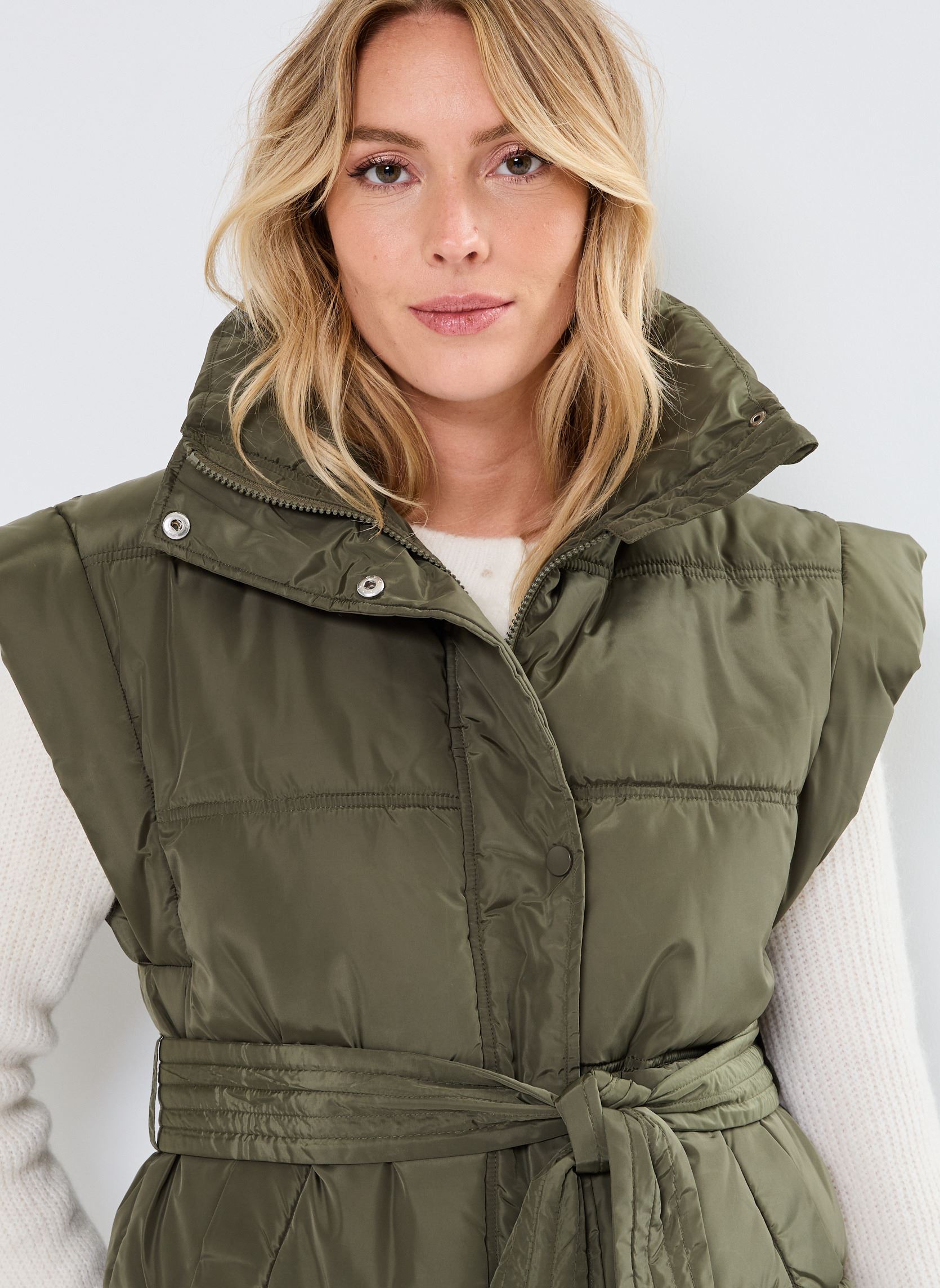 Doudounes sans manches Pcnoora Vest femme vert Pieces Doudounes sans manches Pcnoora Vest femme vert Forest Night