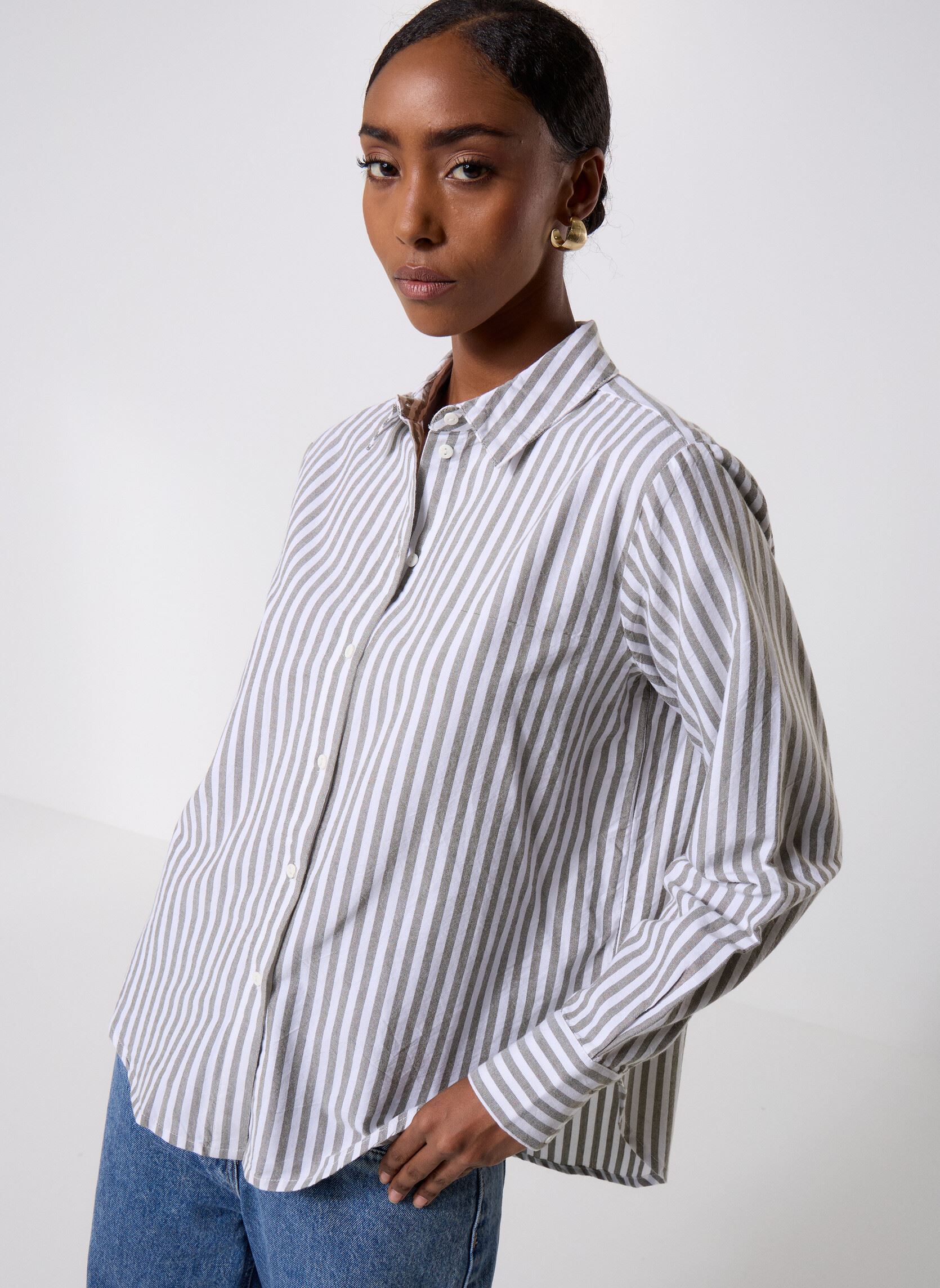 Lange mouw overhemden Pcranne Ls Loose Shirt Fc Bc dames wit Pieces Lange mouw overhemden Pcranne Ls Loose Shirt Fc Bc dames wit Cloud Dancer Kalamata