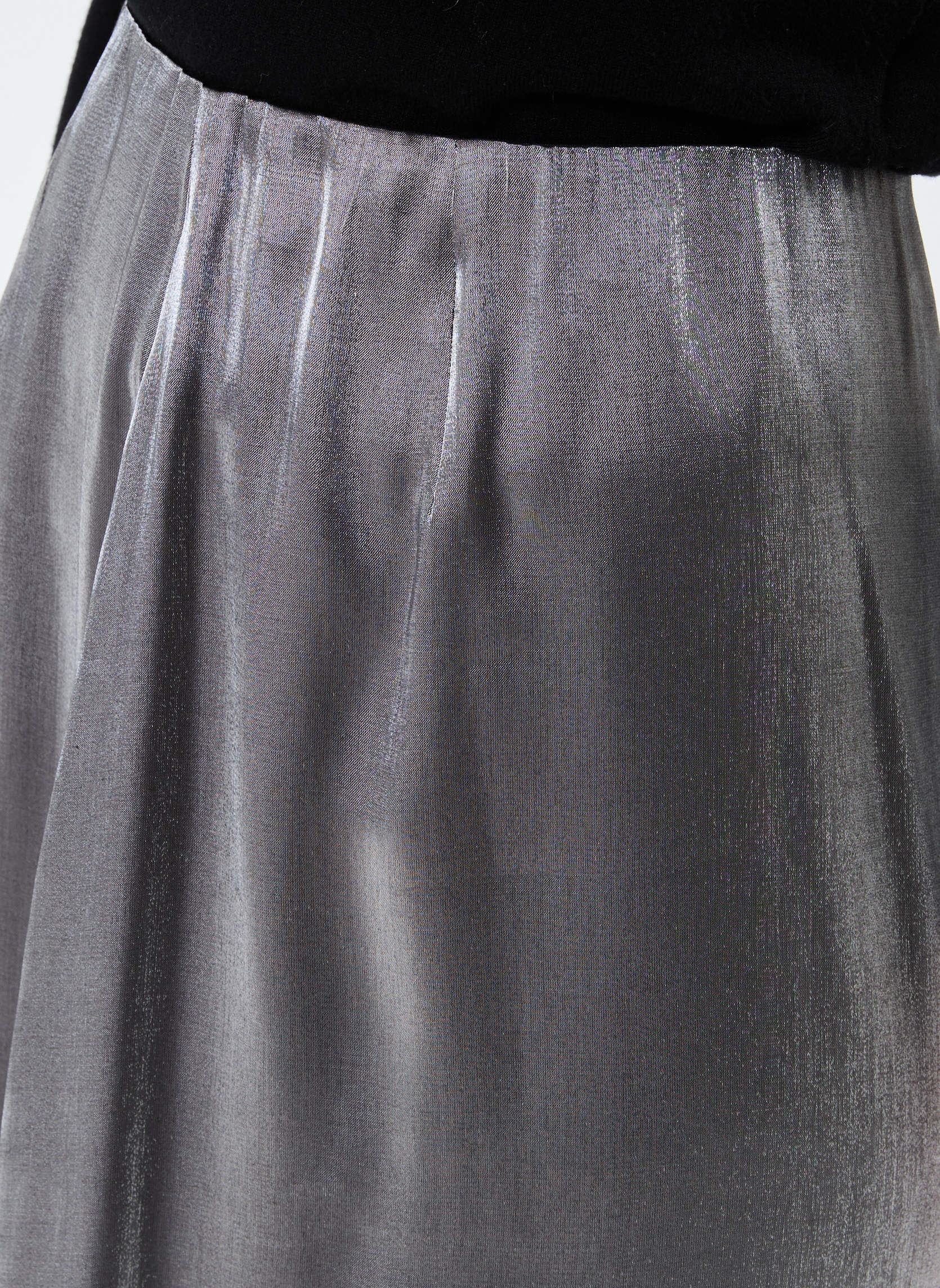 Jupes mi-longues Pcrola Hw Midi Skirt Bc femme gris Pieces Jupes mi-longues Pcrola Hw Midi Skirt Bc femme gris MAGNET