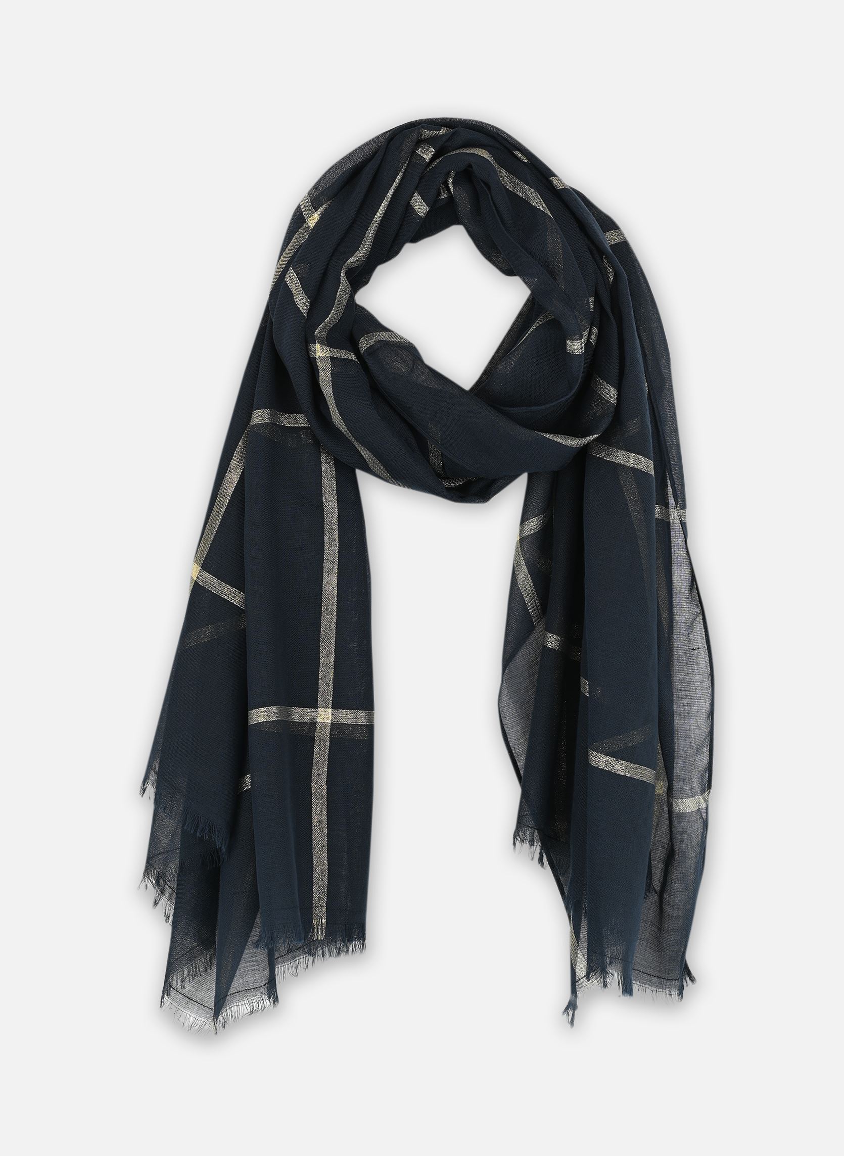 Sjaals Pctasselo Long Scarf Solid dames blauw Pieces Sjaals Pctasselo Long Scarf Solid dames blauw Sky captain