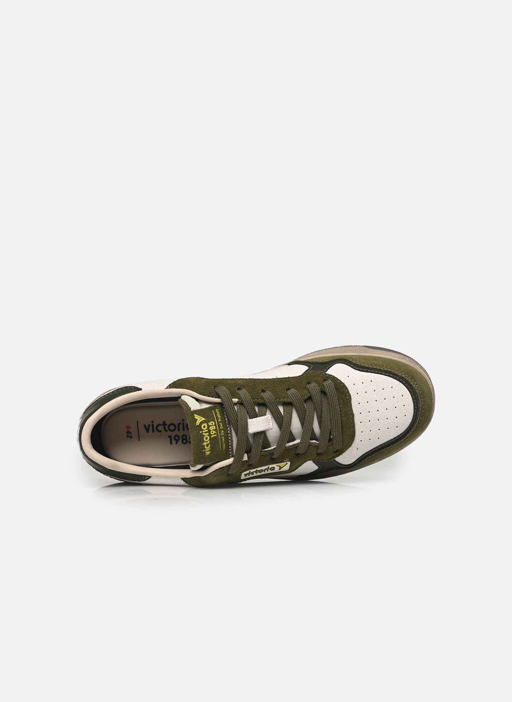 Baskets basses C80 - CLASSIC LEATHER homme blanc Victoria Baskets basses C80 - CLASSIC LEATHER homme blanc KAKI
