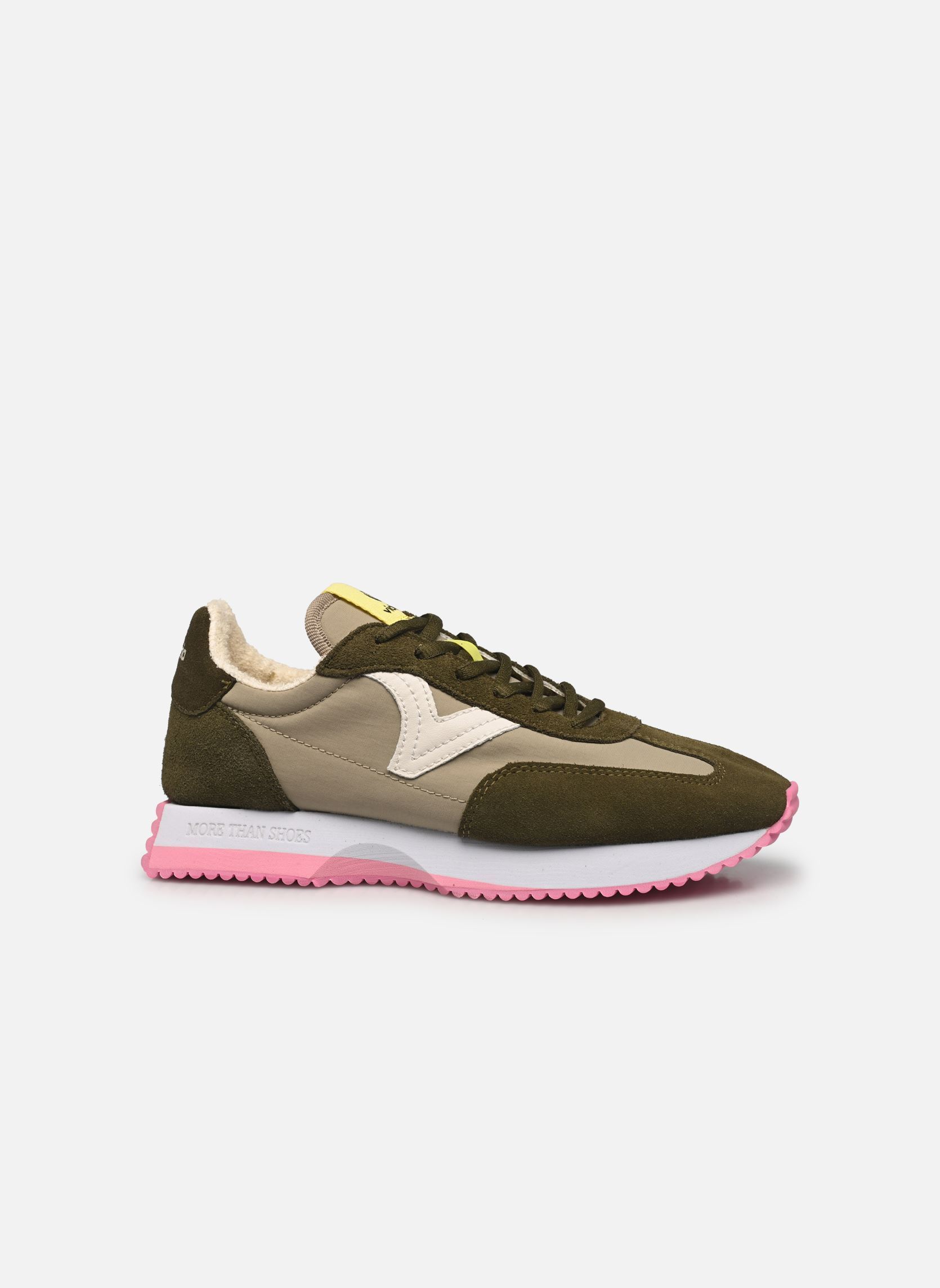 Baskets COSMOS NYLON Y SERRAJE femme vert Victoria Baskets COSMOS NYLON Y SERRAJE femme vert Kaki