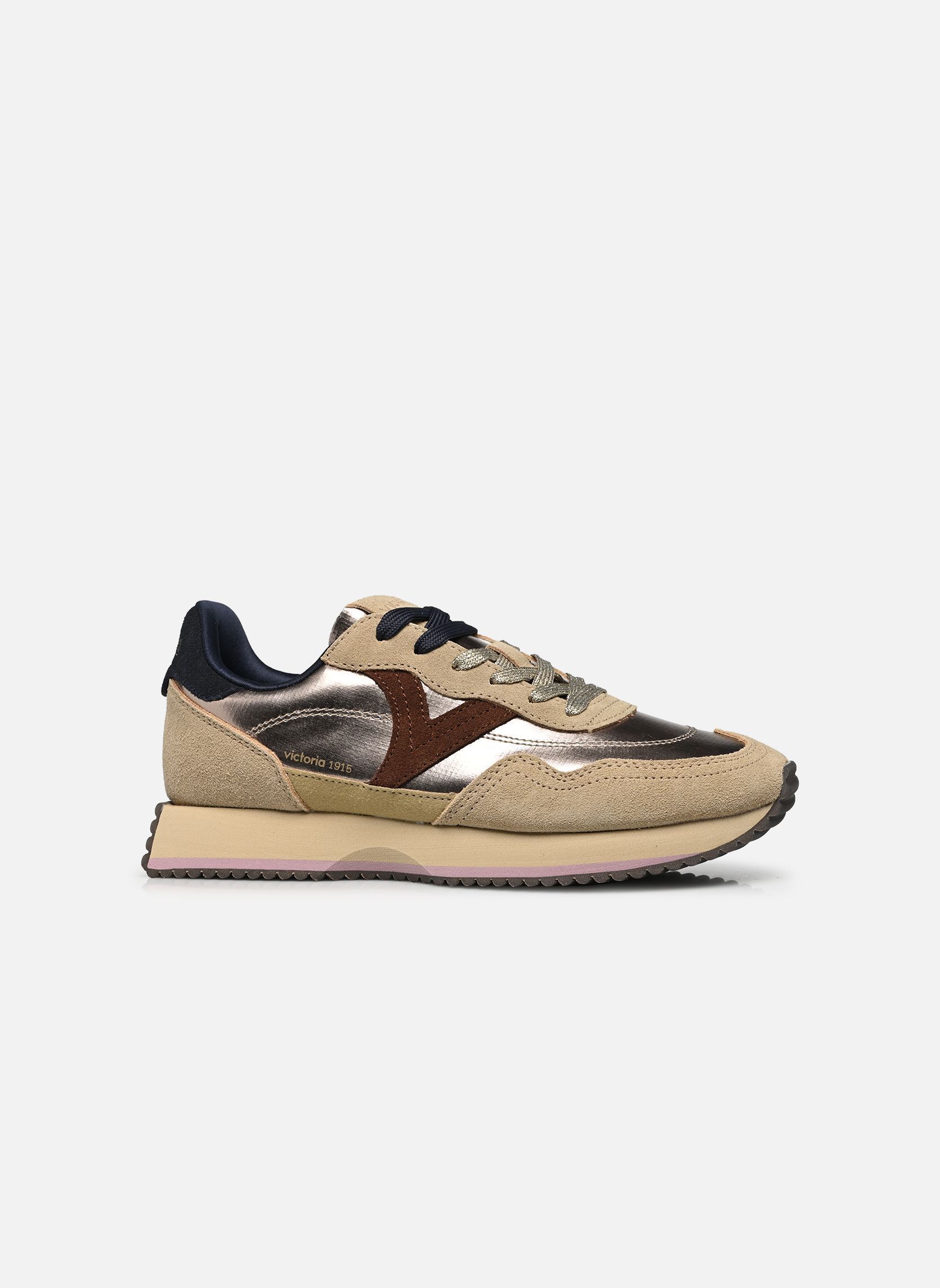 Baskets basses COSMOS NYLON METAL femme beige Victoria Baskets basses COSMOS NYLON METAL femme beige PLATINO