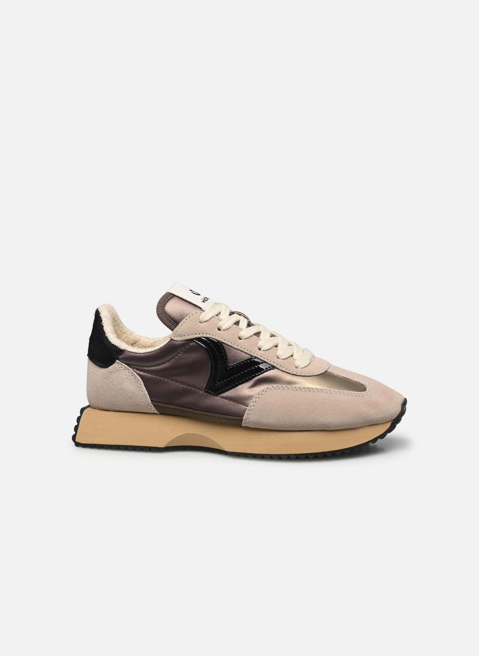 Niedrige Sneaker COSMOS NYLON METAL damen beige Victoria Niedrige Sneaker COSMOS NYLON METAL damen beige BEIGE