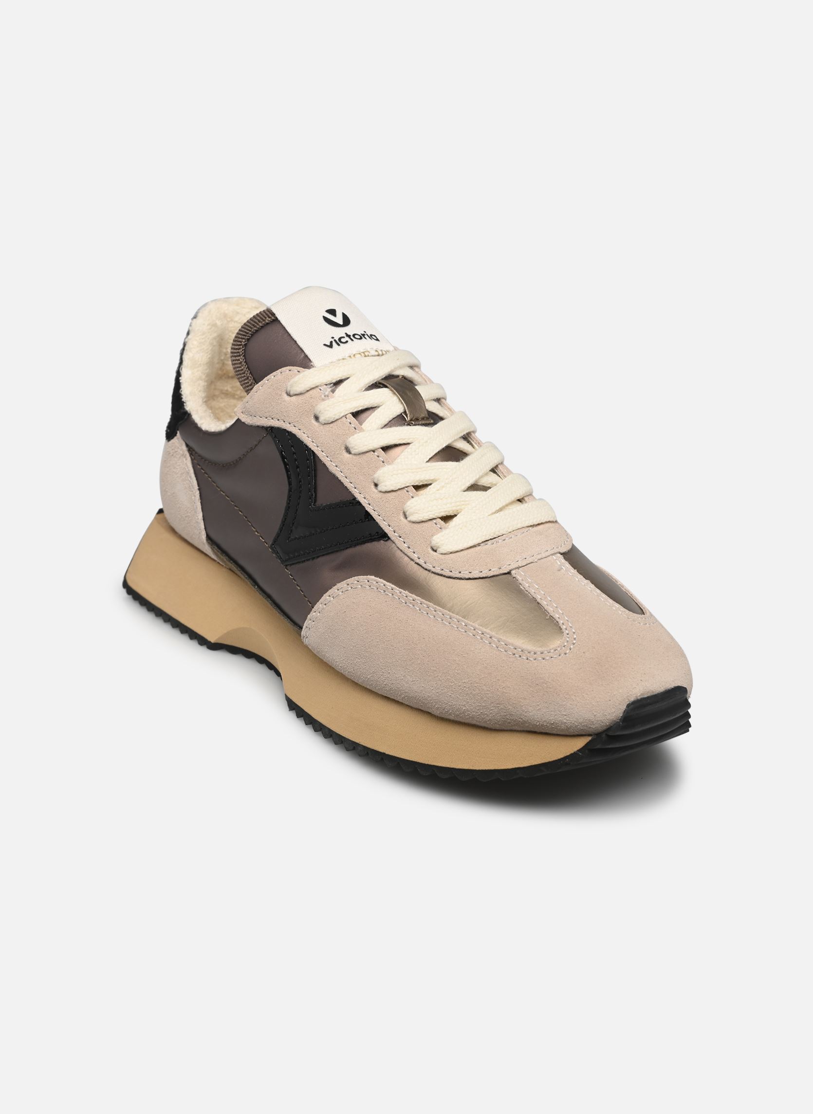 Niedrige Sneaker COSMOS NYLON METAL damen beige Victoria Niedrige Sneaker COSMOS NYLON METAL damen beige BEIGE