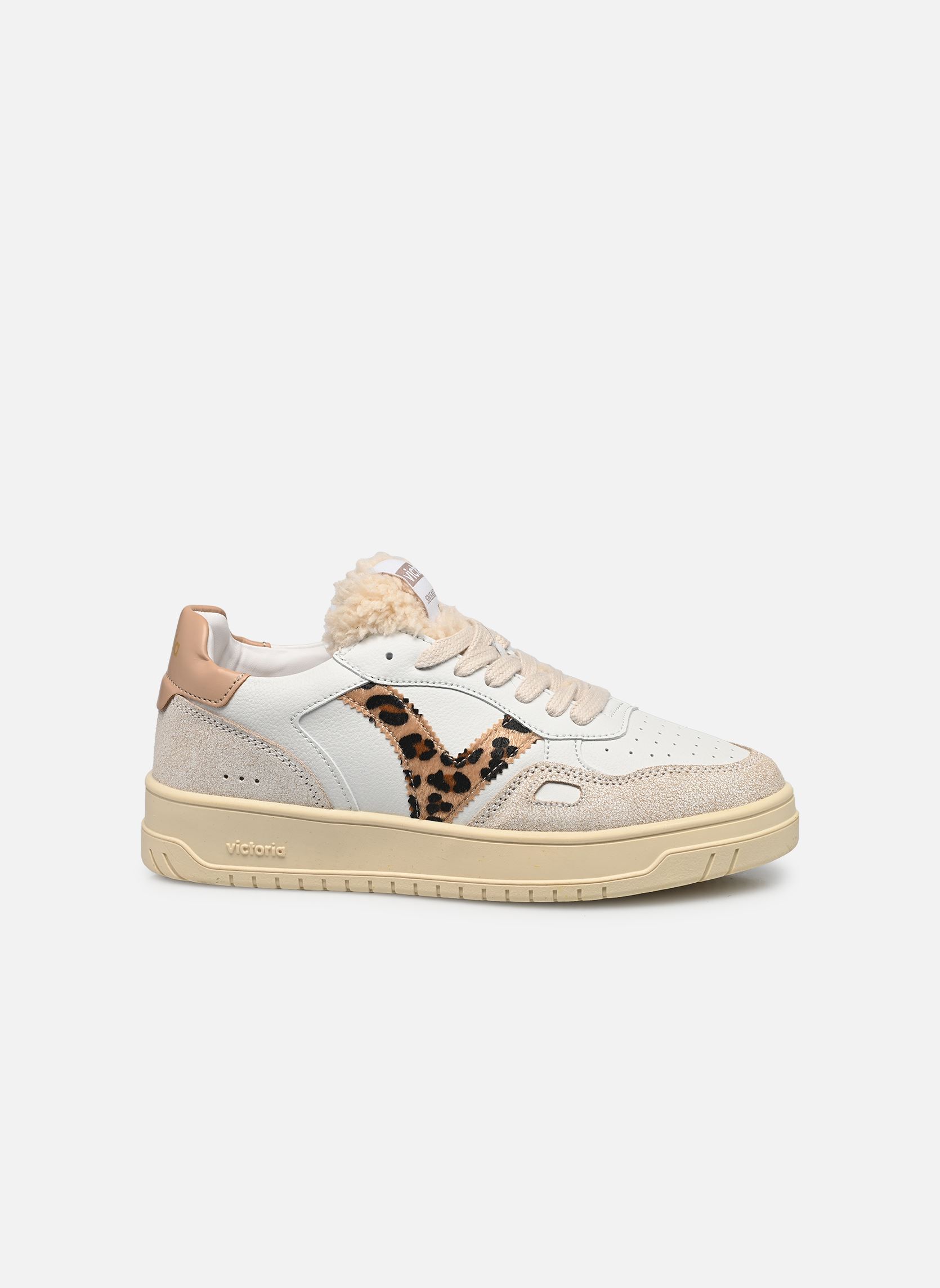 Baskets SEÚL EFECTO PIEL & ANIMAL femme blanc Victoria Baskets SEÚL EFECTO PIEL & ANIMAL femme blanc CAMEL
